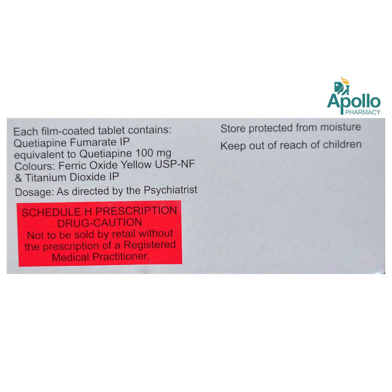 Quel 100 Tablet 10's, Pack of 10 TabletS Quel 100 Tablet 10's, Pack of 10 TabletS