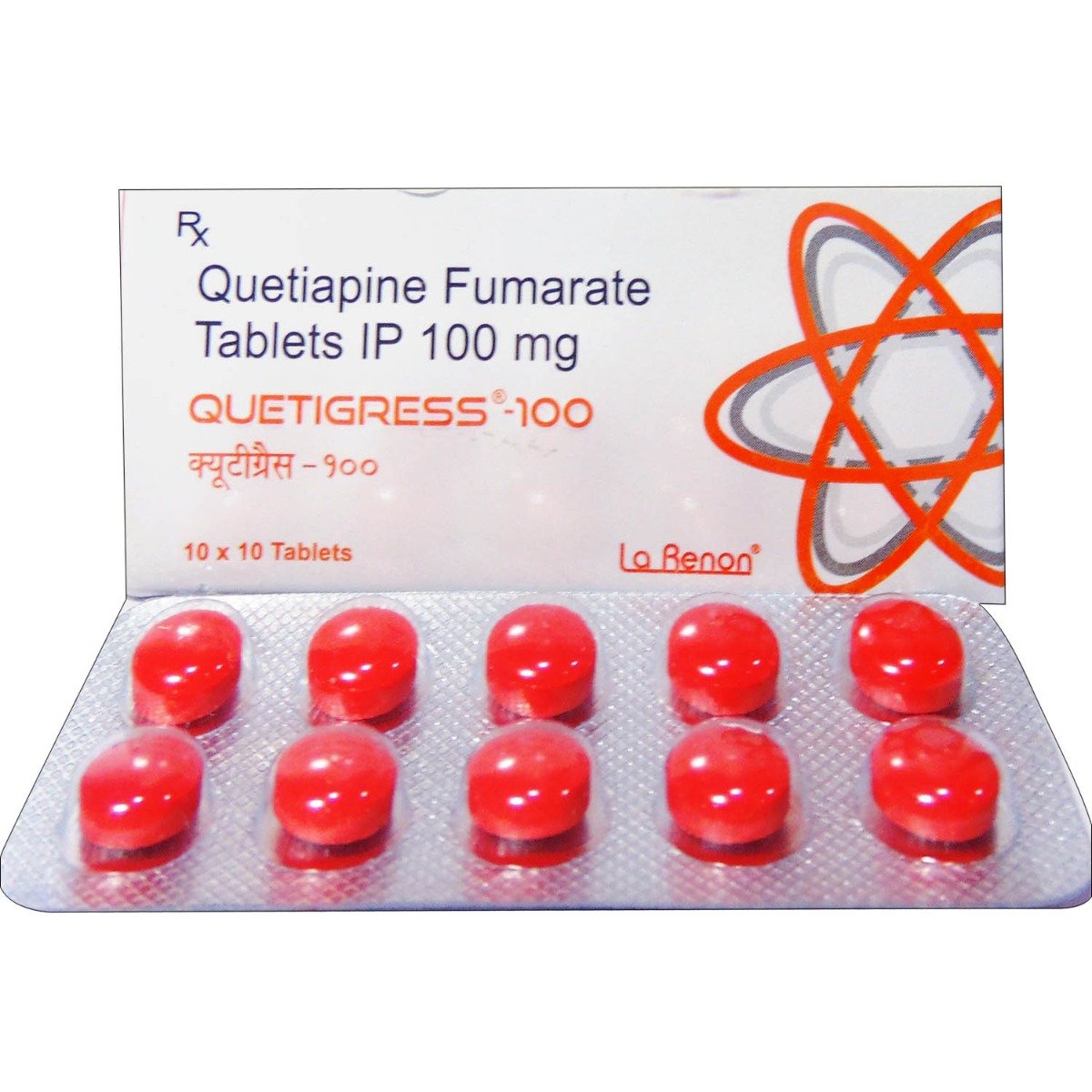 Quetigress 100 mg Tablet 10's, Pack of 10 TabletS Quetigress 100 mg Tablet 10's, Pack of 10 TabletS