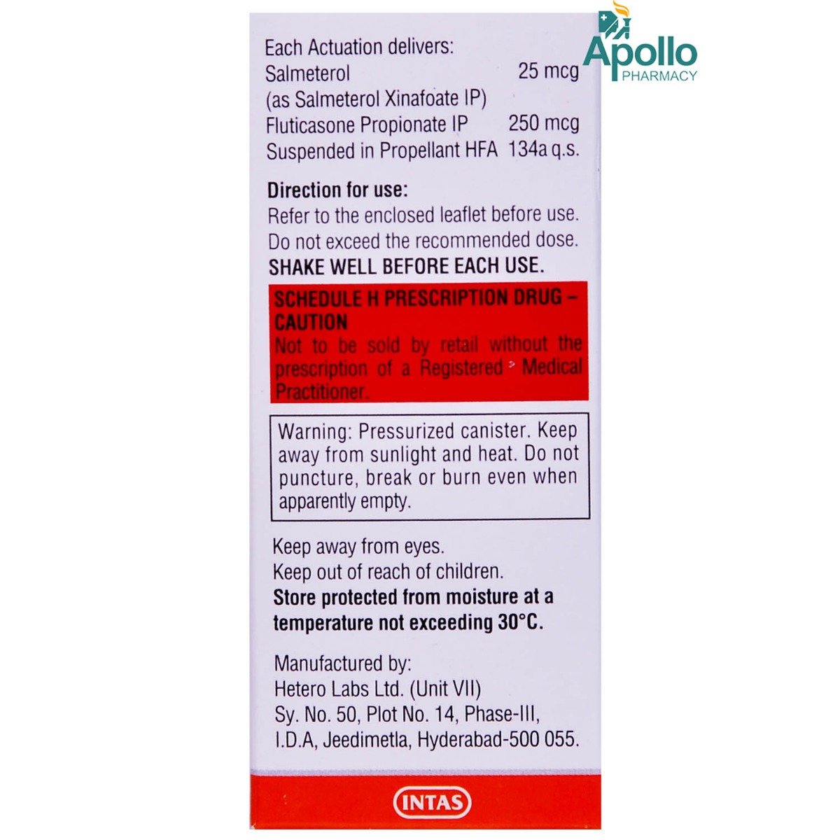 Quikhale SF 250 Inhaler 1's, Pack of 1 Quikhale SF 250 Inhaler 1's, Pack of 1