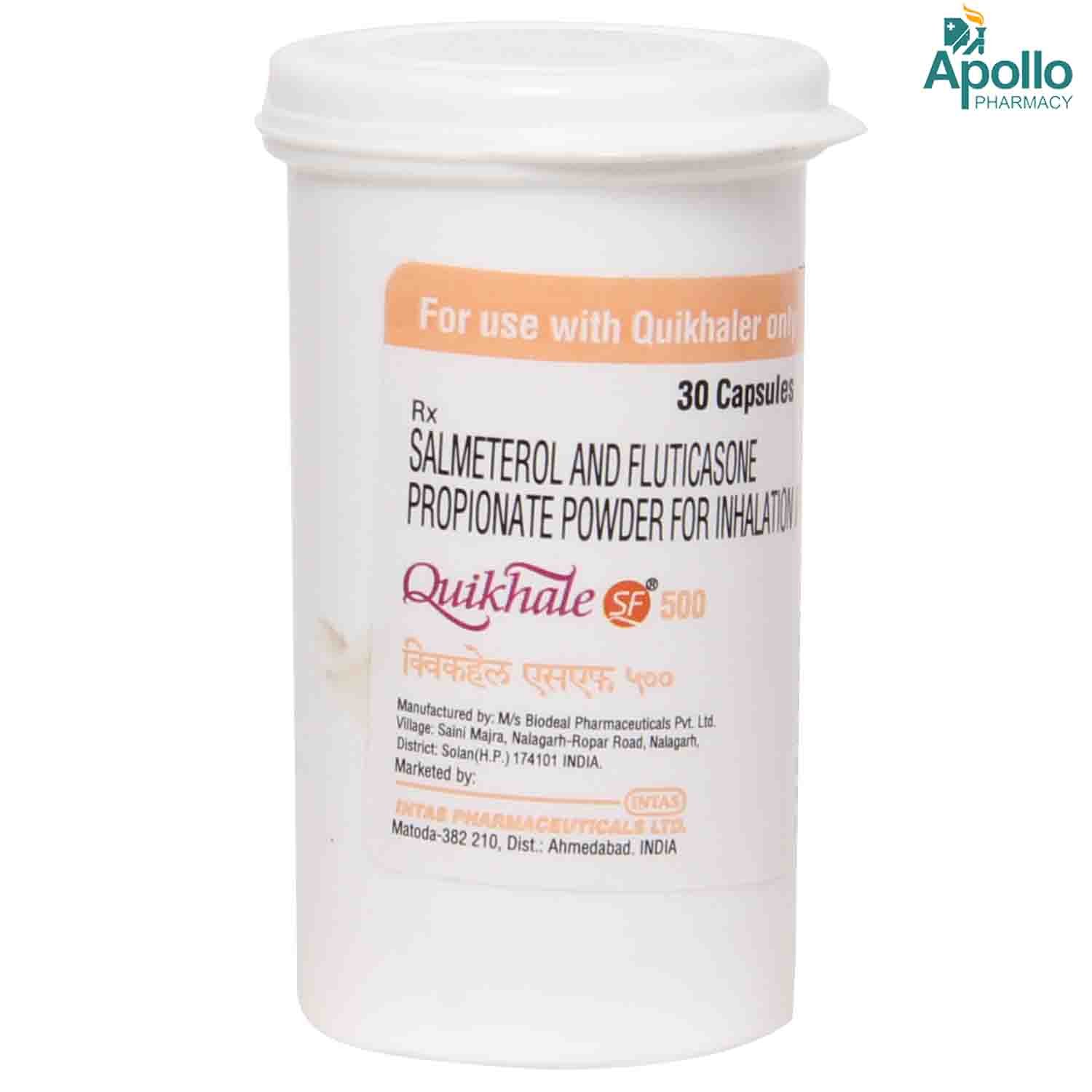 Quikhale SF 500mcg Rotacaps 30's, Pack of 1 Quikhale SF 500mcg Rotacaps 30's, Pack of 1