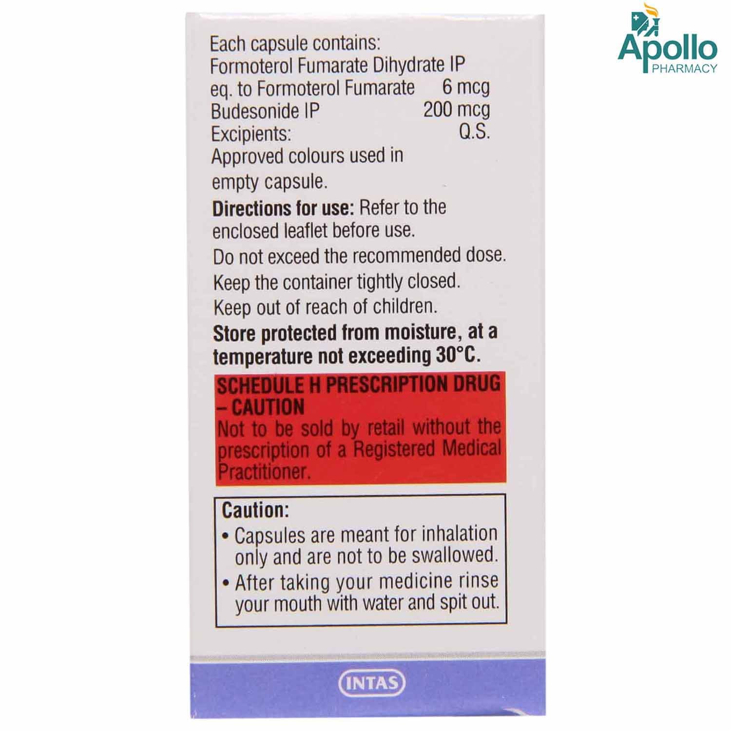 Quikhale FB 200 Rotacaps 30's, Pack of 1 ROTACAP Quikhale FB 200 Rotacaps 30's, Pack of 1 ROTACAP