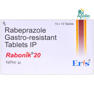 Rabonik 20 Tablet 15's, Pack of 15 TABLETS