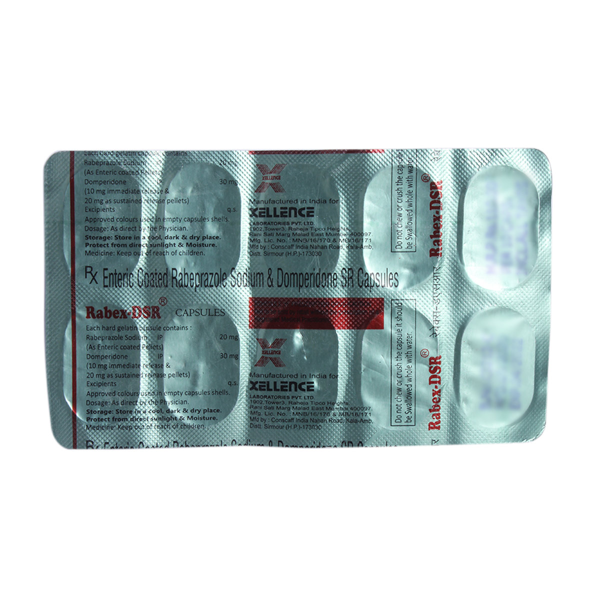 Rabex-DSR Capsule 10's, Pack of 10 Rabex-DSR Capsule 10's, Pack of 10