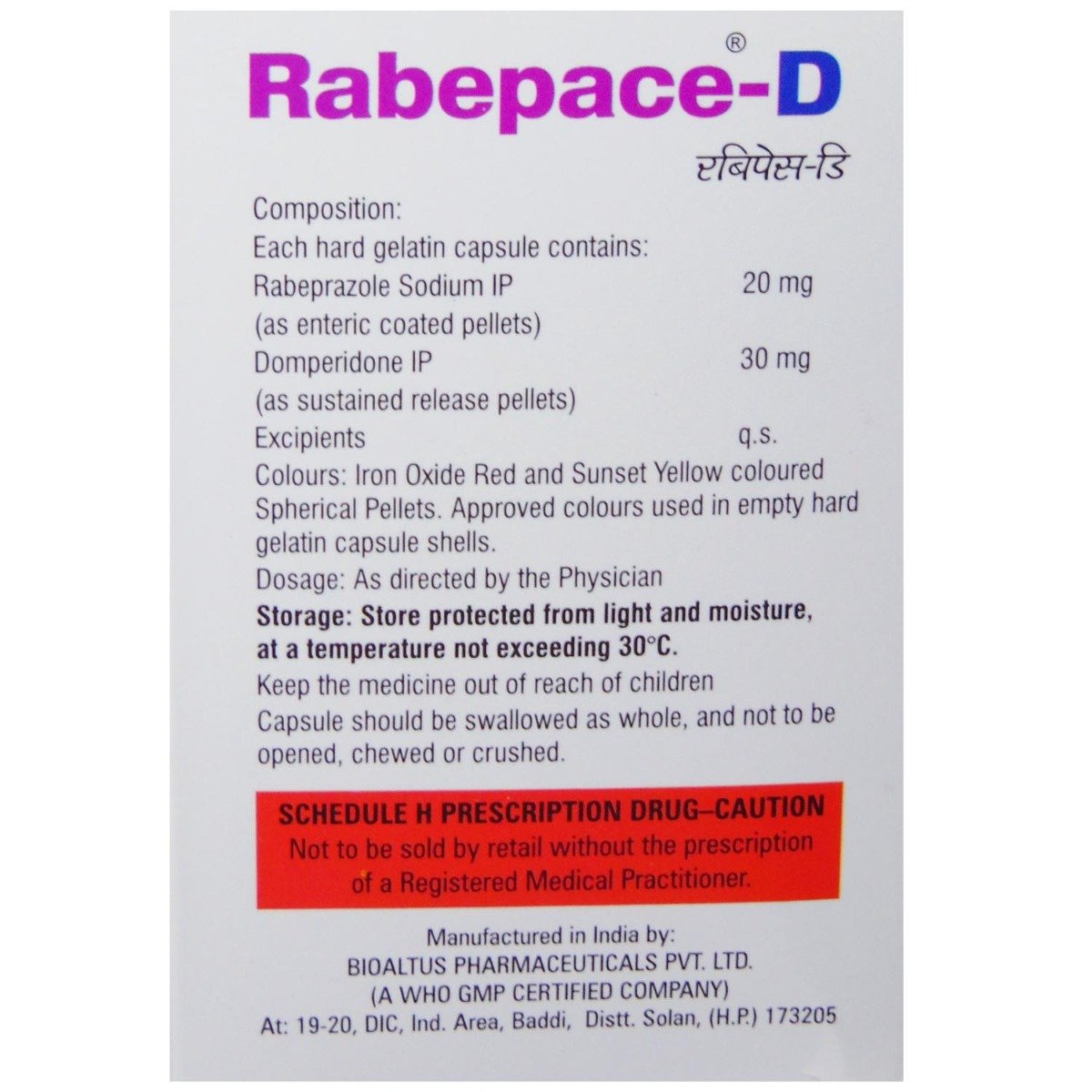 Rabepace D Tablet 10's, Pack of 10 TABLETS Rabepace D Tablet 10's, Pack of 10 TABLETS
