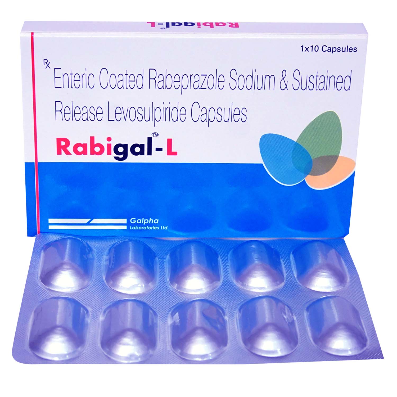 Rabigal L Capsule 10's, Pack of 10 Rabigal L Capsule 10's, Pack of 10