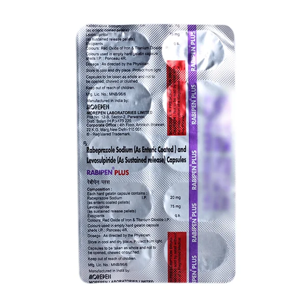 Rabipen Plus Capsule 10's, Pack of 10 CAPSULES