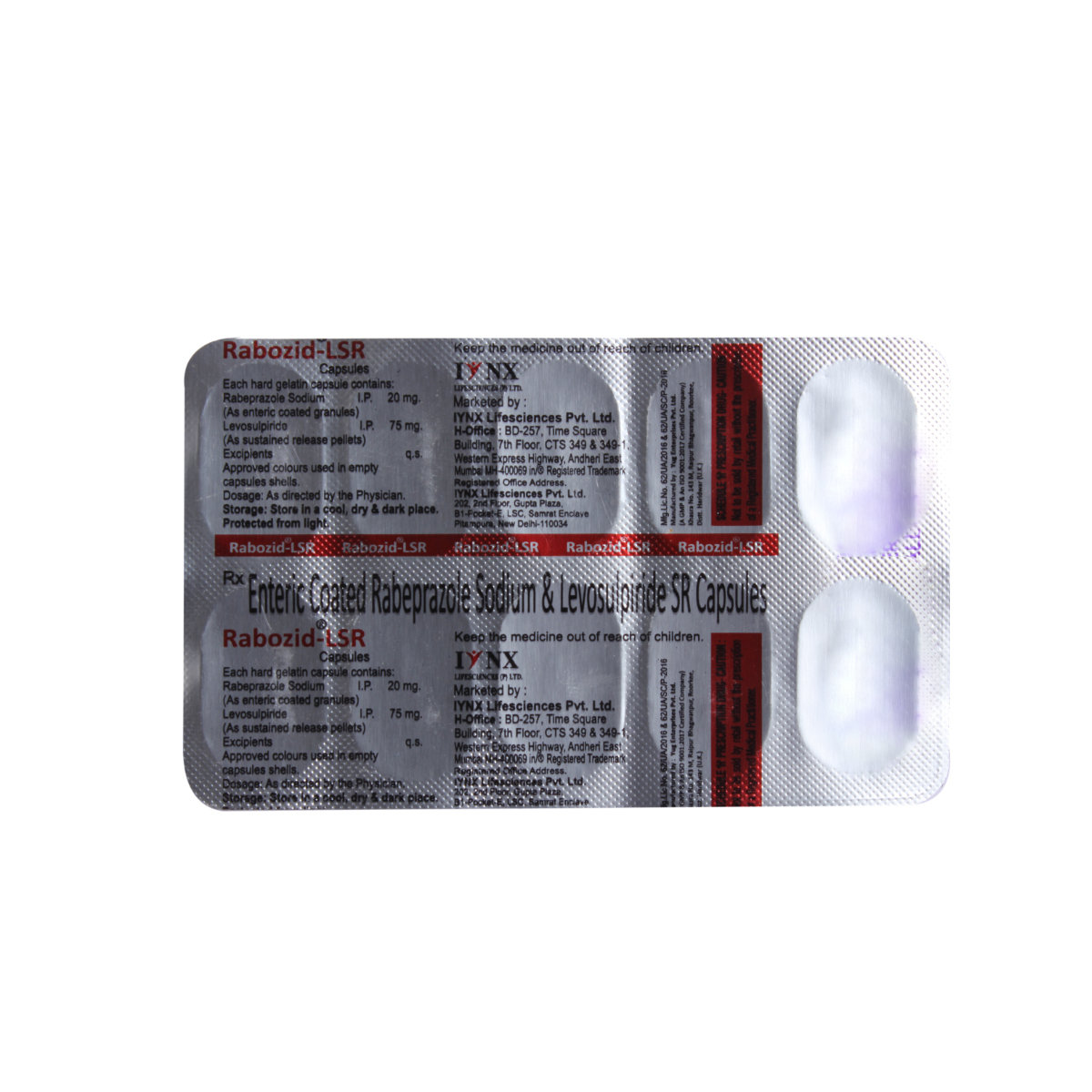Rabozid-LSR Capsule 10's, Pack of 10 Rabozid-LSR Capsule 10's, Pack of 10