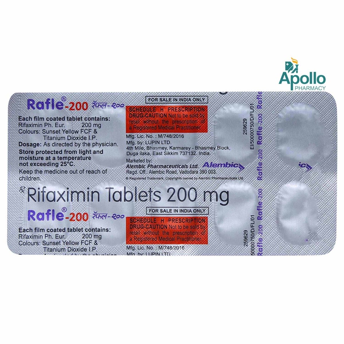 Rafle 200 Tablet 10's, Pack of 10 TABLETS Rafle 200 Tablet 10's, Pack of 10 TABLETS