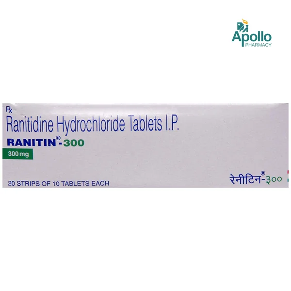 Ranitin 300 mg Tablet 10's, Pack of 10 TABLETS
