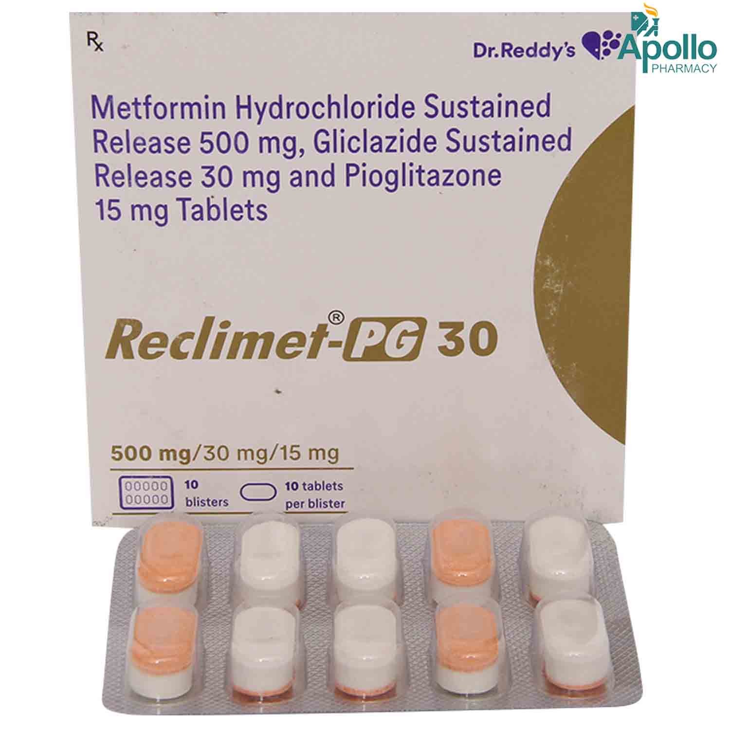 Reclimet PG 30 Tablet 10's, Pack of 10 TABLETS Reclimet PG 30 Tablet 10's, Pack of 10 TABLETS