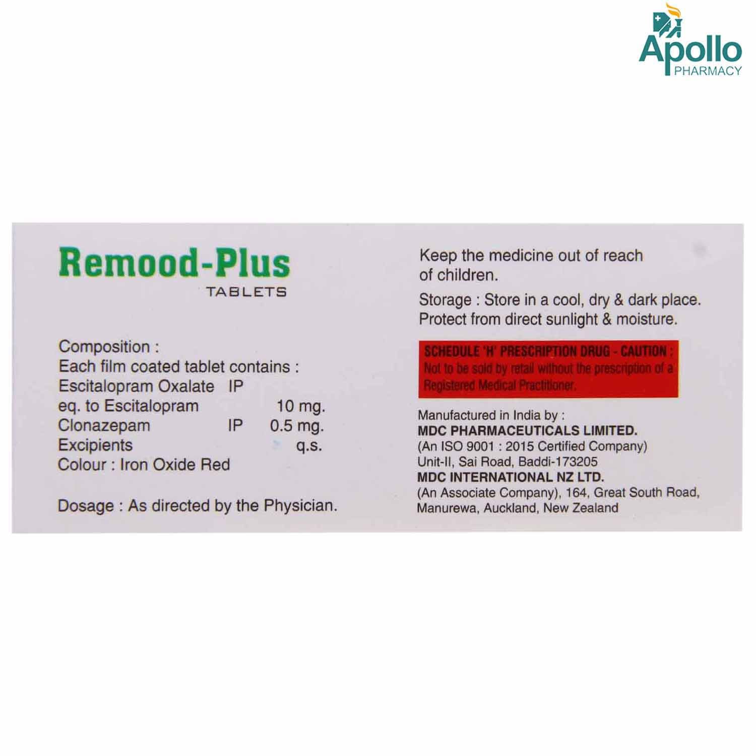 REMOOD PLUS TABLET, Pack of 10 TABLETS REMOOD PLUS TABLET, Pack of 10 TABLETS
