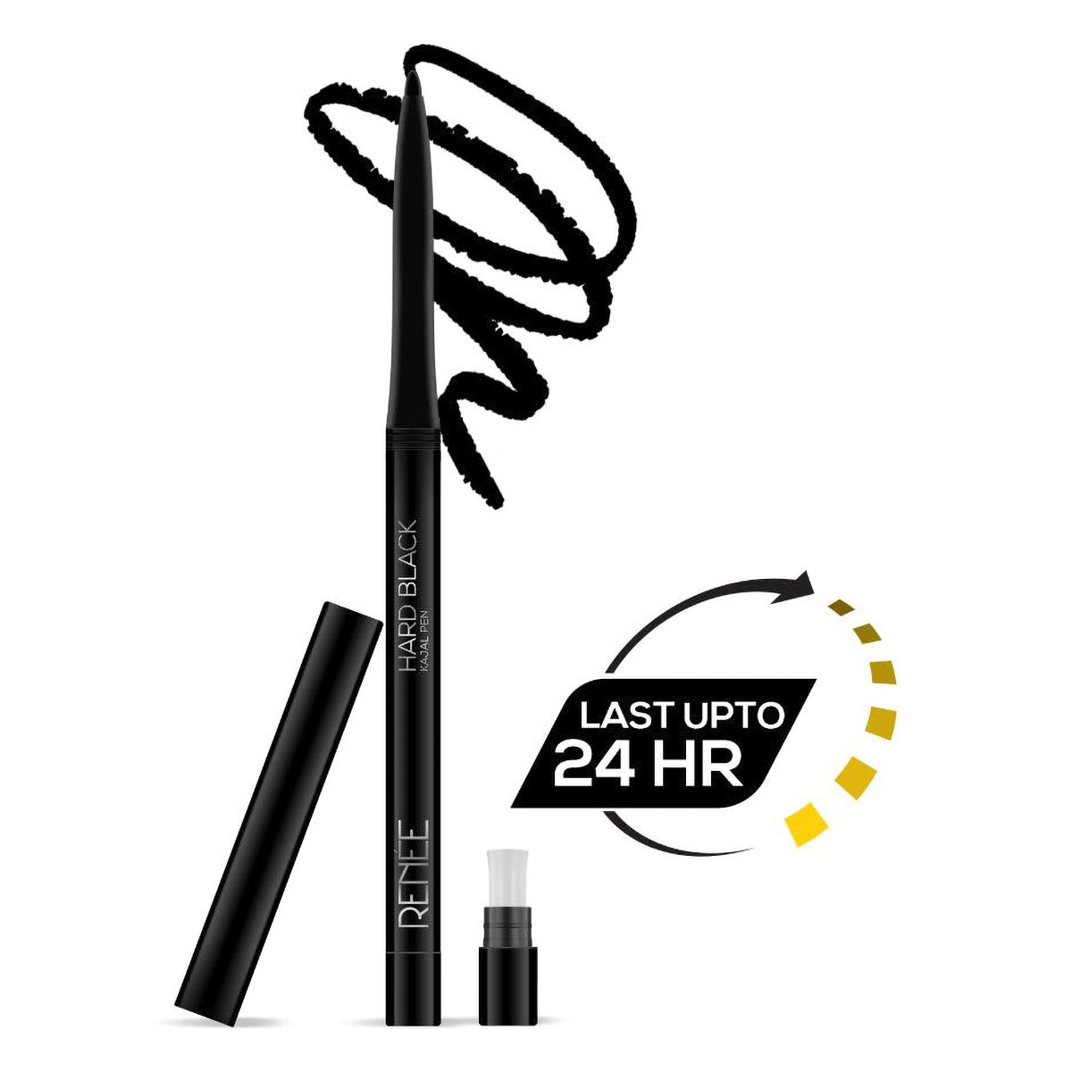 RENEE Hard Black Kajal Pen, 0.30 gm, Pack of 1 RENEE Hard Black Kajal Pen, 0.30 gm, Pack of 1