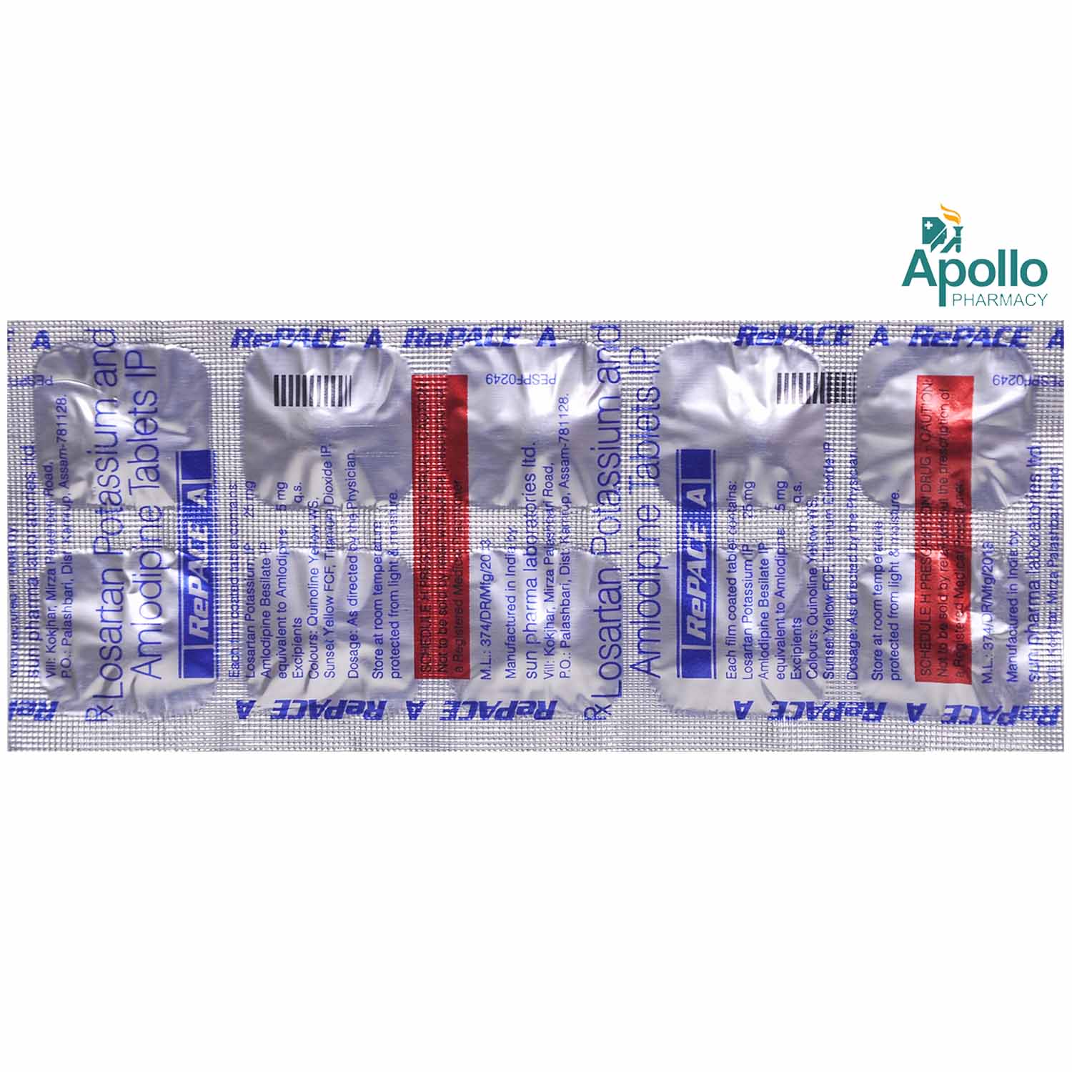 Repace A Tablet 10's, Pack of 10 TABLETS Repace A Tablet 10's, Pack of 10 TABLETS