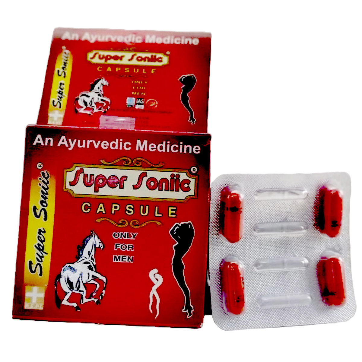 REPL Super SoniIc for Men, 4 Capsules, Pack of 1 REPL Super SoniIc for Men, 4 Capsules, Pack of 1