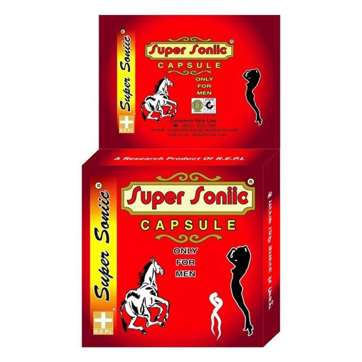 REPL Super SoniIc for Men, 4 Capsules, Pack of 1 REPL Super SoniIc for Men, 4 Capsules, Pack of 1