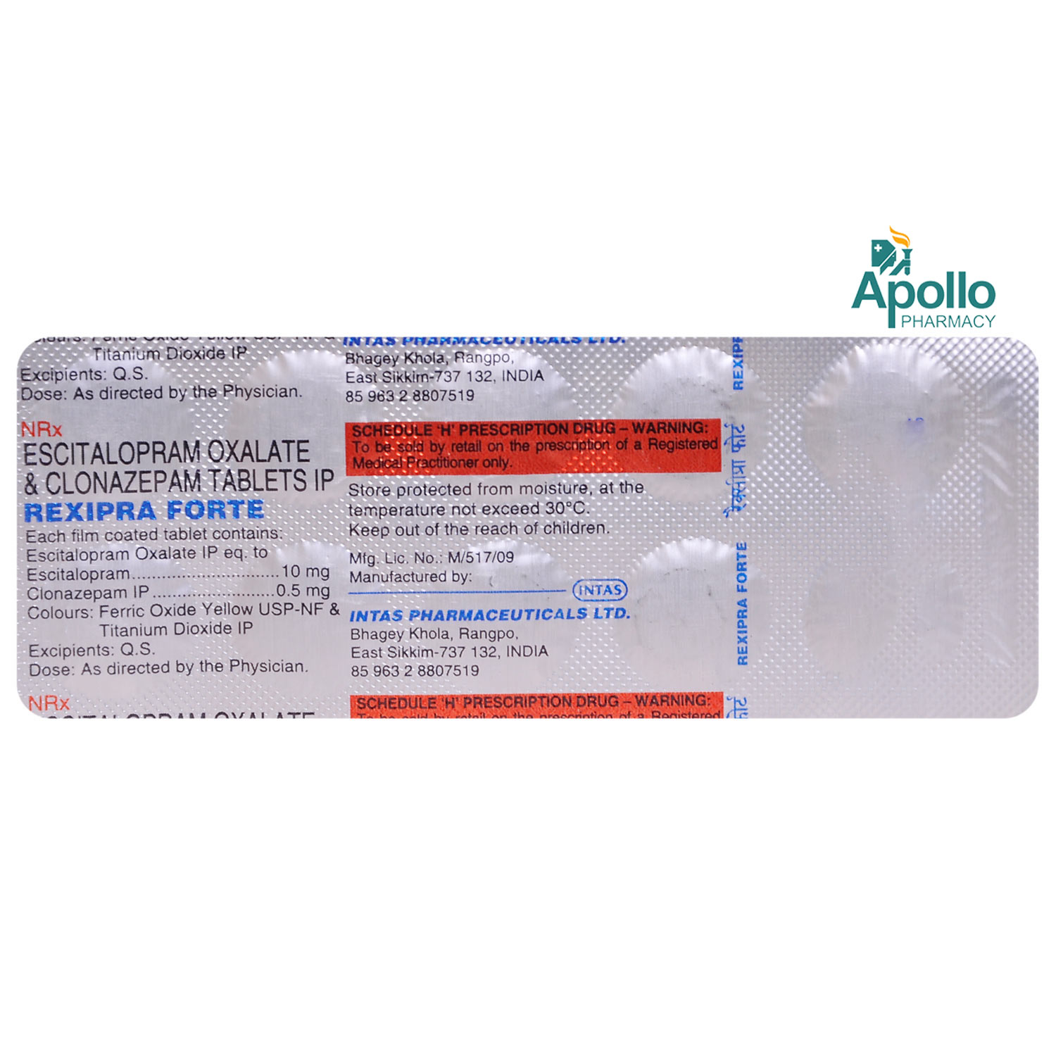 Rexipra Forte Tablet 10's, Pack of 10 TABLETS Rexipra Forte Tablet 10's, Pack of 10 TABLETS