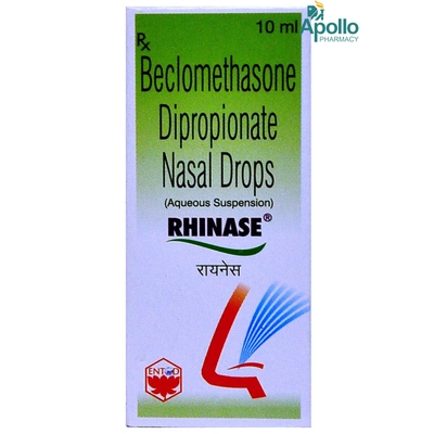 Rhinase Nasal Drops 10 ml, Pack of 1 NASAL DROPS