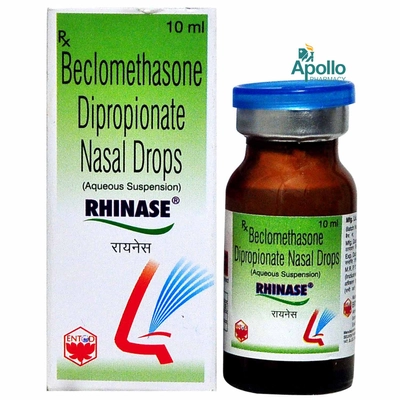 Rhinase Nasal Drops 10 ml, Pack of 1 NASAL DROPS