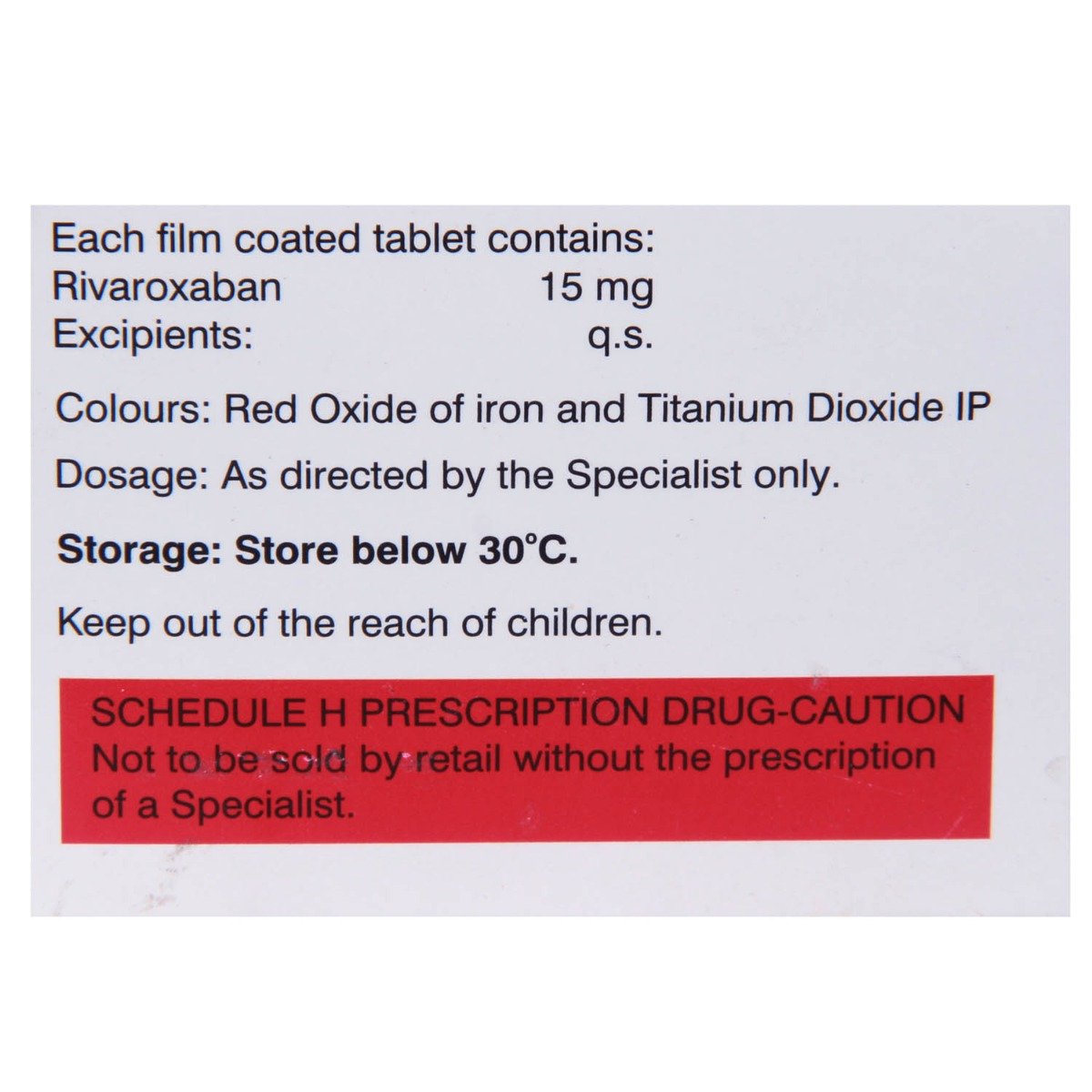 Ricosprin 15 Tablet 10's, Pack of 10 TABLETS Ricosprin 15 Tablet 10's, Pack of 10 TABLETS