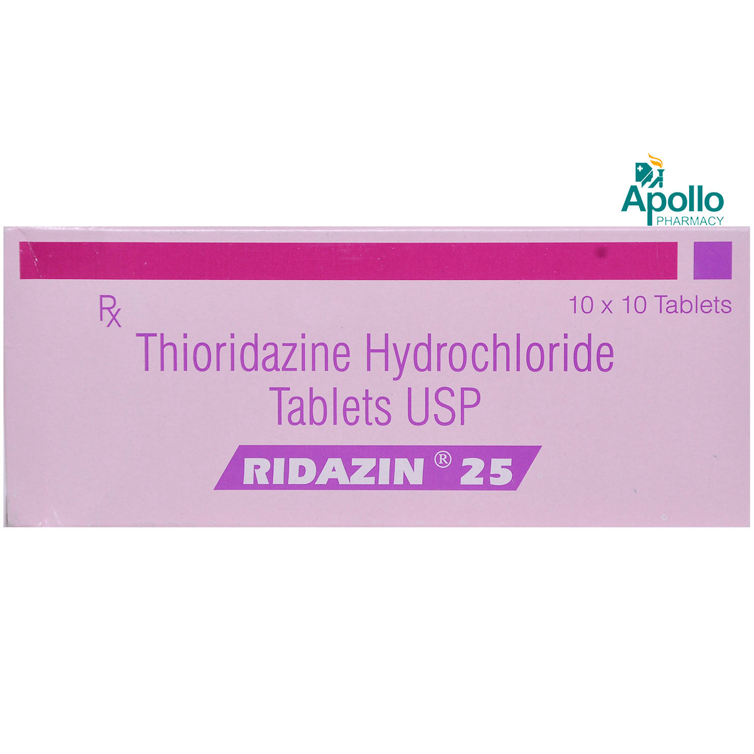 Buy Ridazin 25 mg Tablet 10's Online