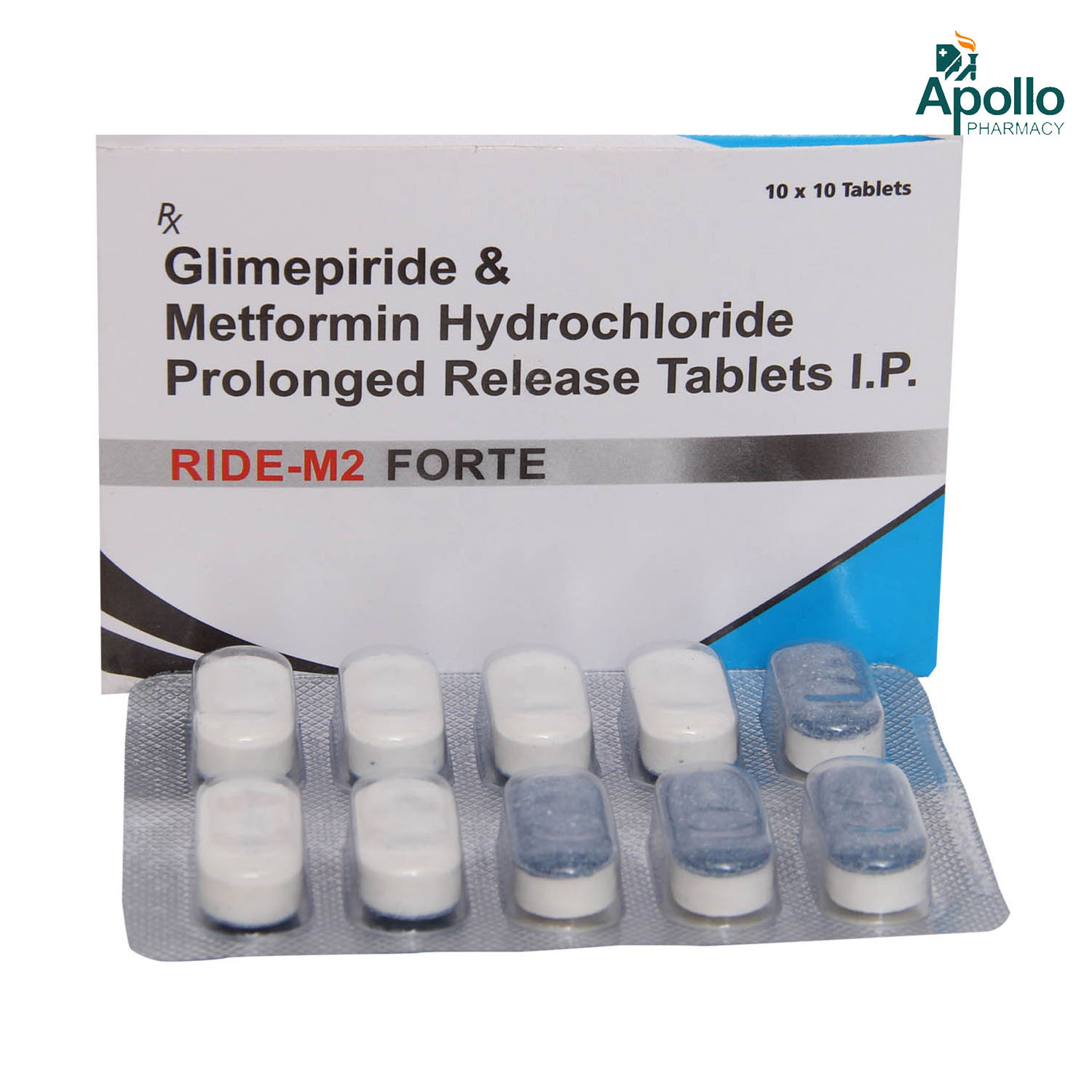 Ride-M2 Forte Tablet 10's, Pack of 10 TabletS Ride-M2 Forte Tablet 10's, Pack of 10 TabletS