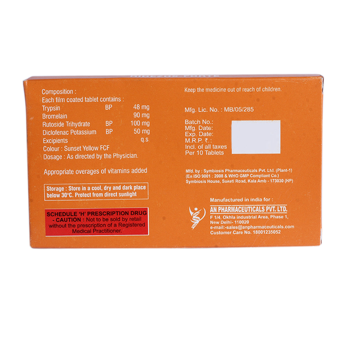 Ridezox-Forte Tablet 10's, Pack of 10 Ridezox-Forte Tablet 10's, Pack of 10