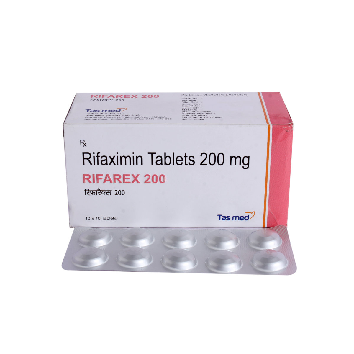 Rifarex 200 mg Tablet 10's, Pack of 10 TabletS Rifarex 200 mg Tablet 10's, Pack of 10 TabletS