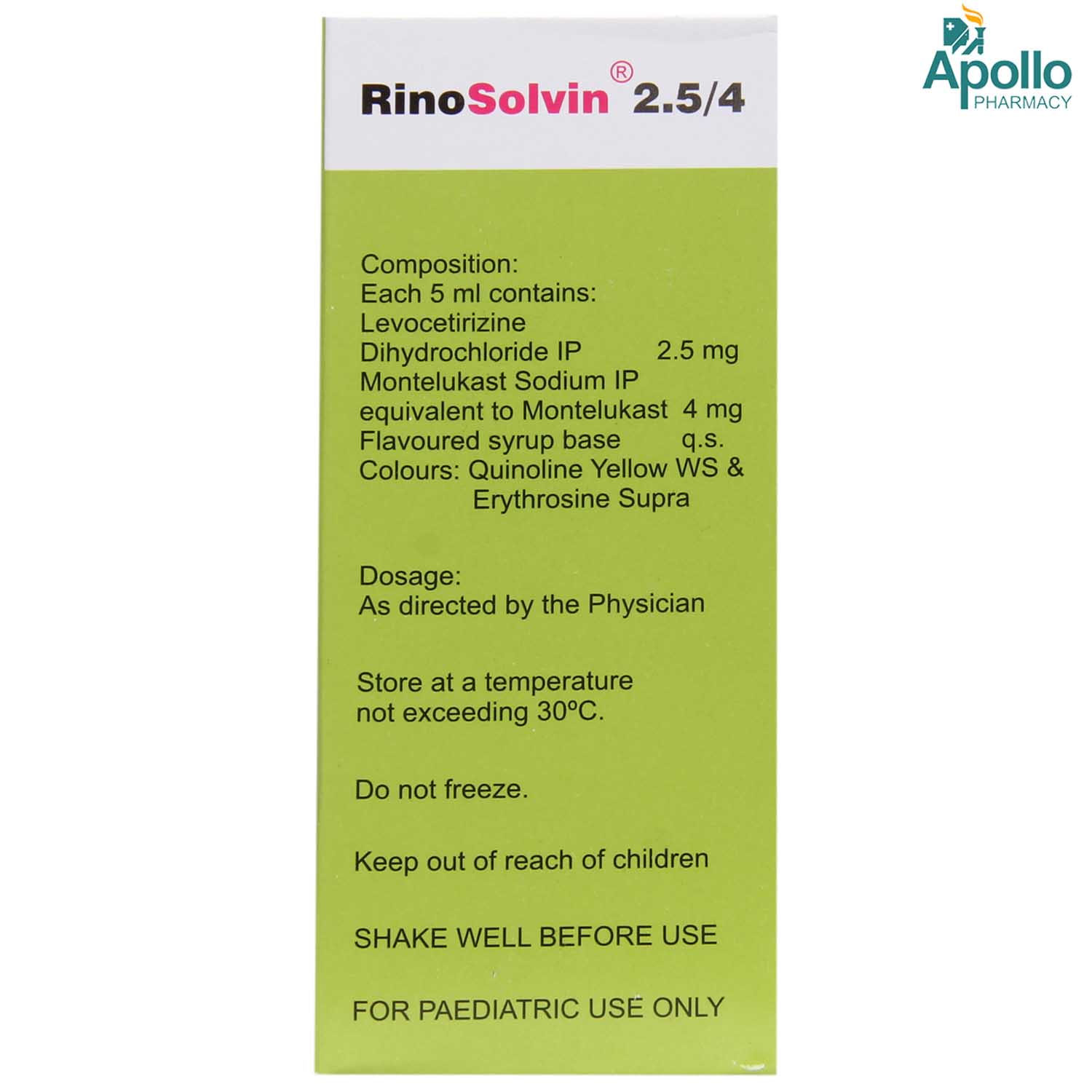 Rinosolvin Syrup 60 ml, Pack of 1 Syrup Rinosolvin Syrup 60 ml, Pack of 1 Syrup