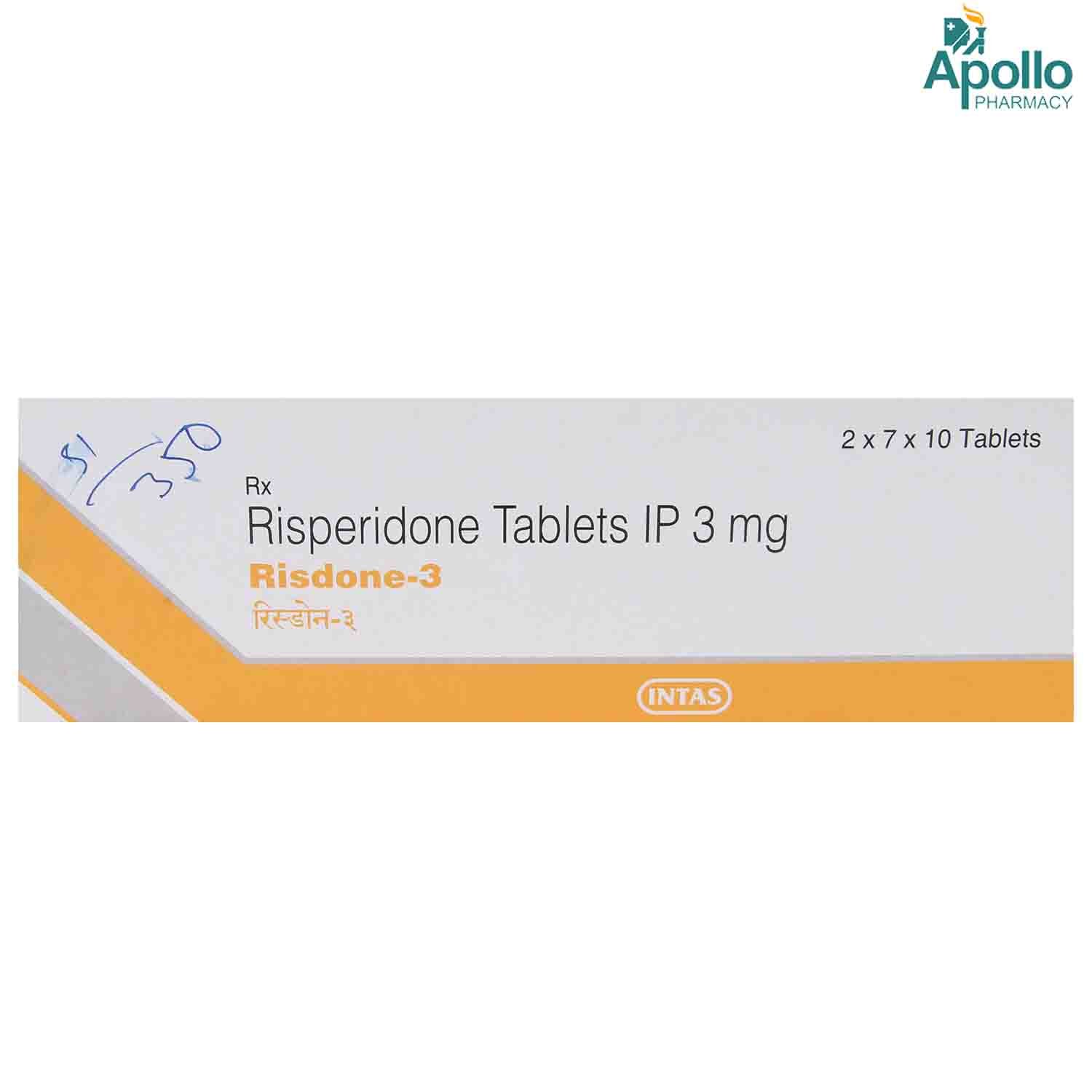 Risdone 3 Tablet 10's, Pack of 10 TABLETS Risdone 3 Tablet 10's, Pack of 10 TABLETS
