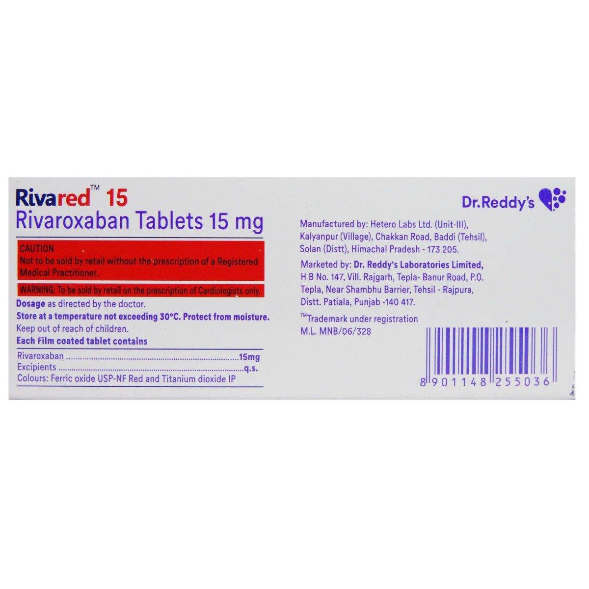Rivared 15 Tablet 10's, Pack of 10 TabletS Rivared 15 Tablet 10's, Pack of 10 TabletS