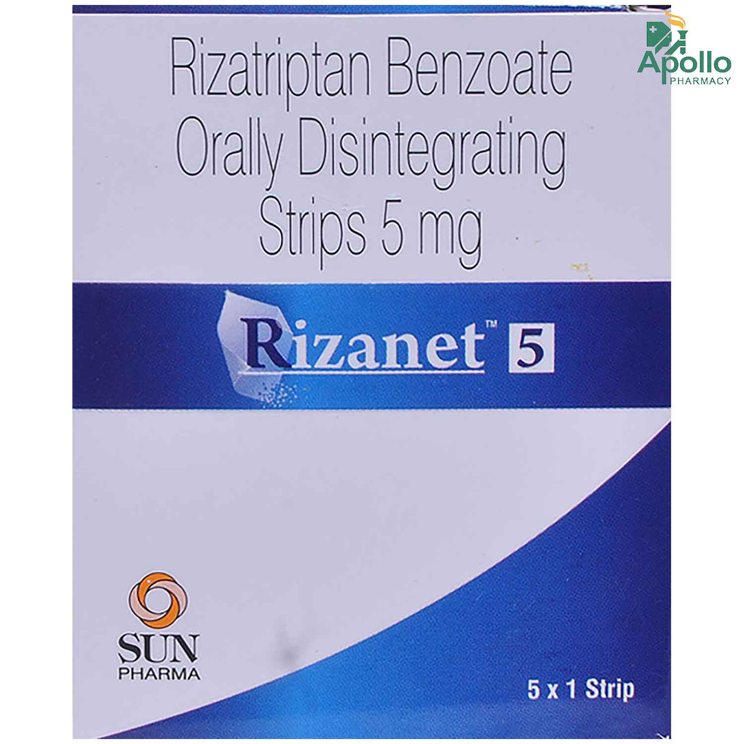 Rizanet 5 Orally Disintegrating Strip 1's, Pack of 1 ORALLY DISINTEGRATING STRIPS Rizanet 5 Orally Disintegrating Strip 1's, Pack of 1 ORALLY DISINTEGRATING STRIPS