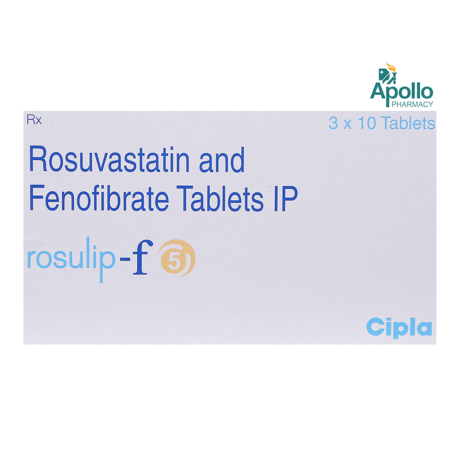 Rosulip-F Tablet 10's, Pack of 10 Rosulip-F Tablet 10's, Pack of 10
