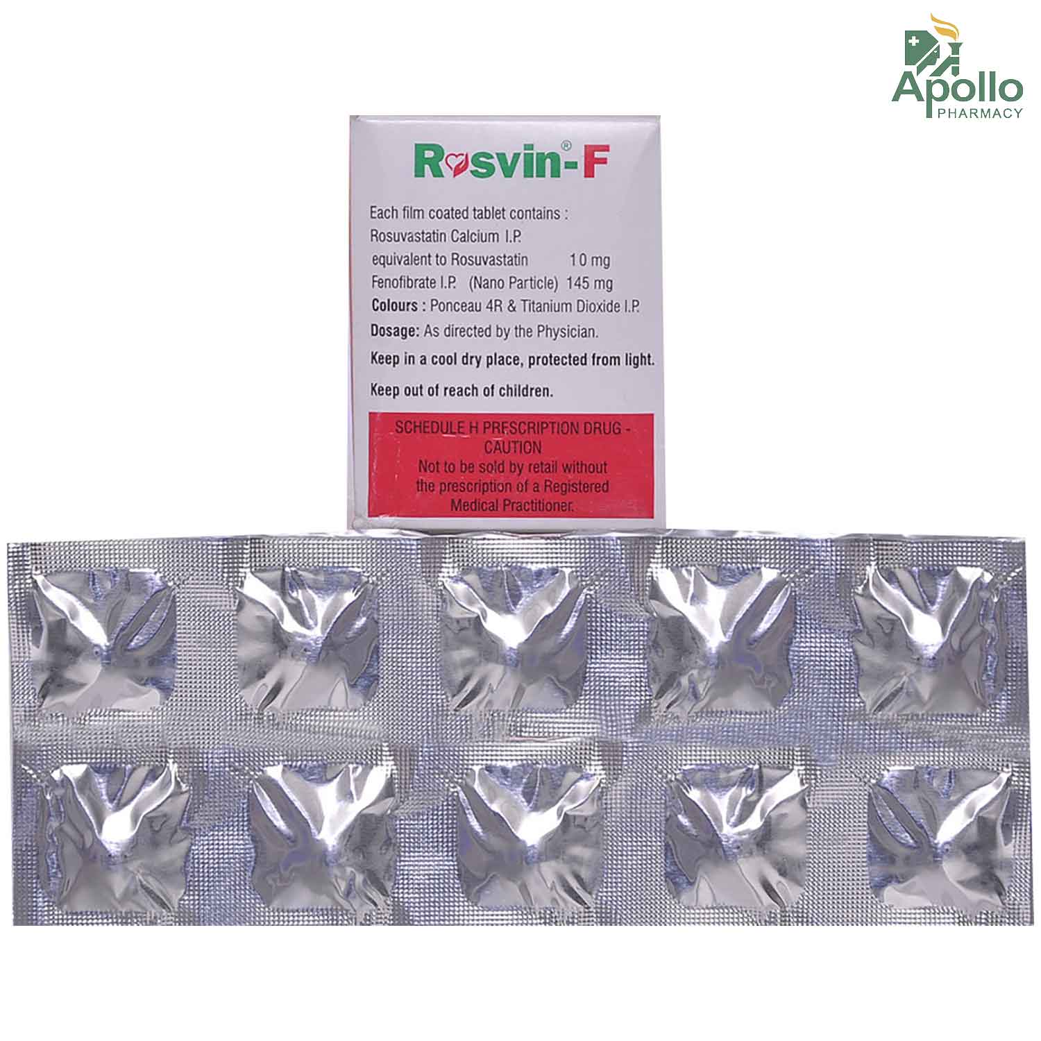 Rosvin F Tablet 10's, Pack of 10 Rosvin F Tablet 10's, Pack of 10