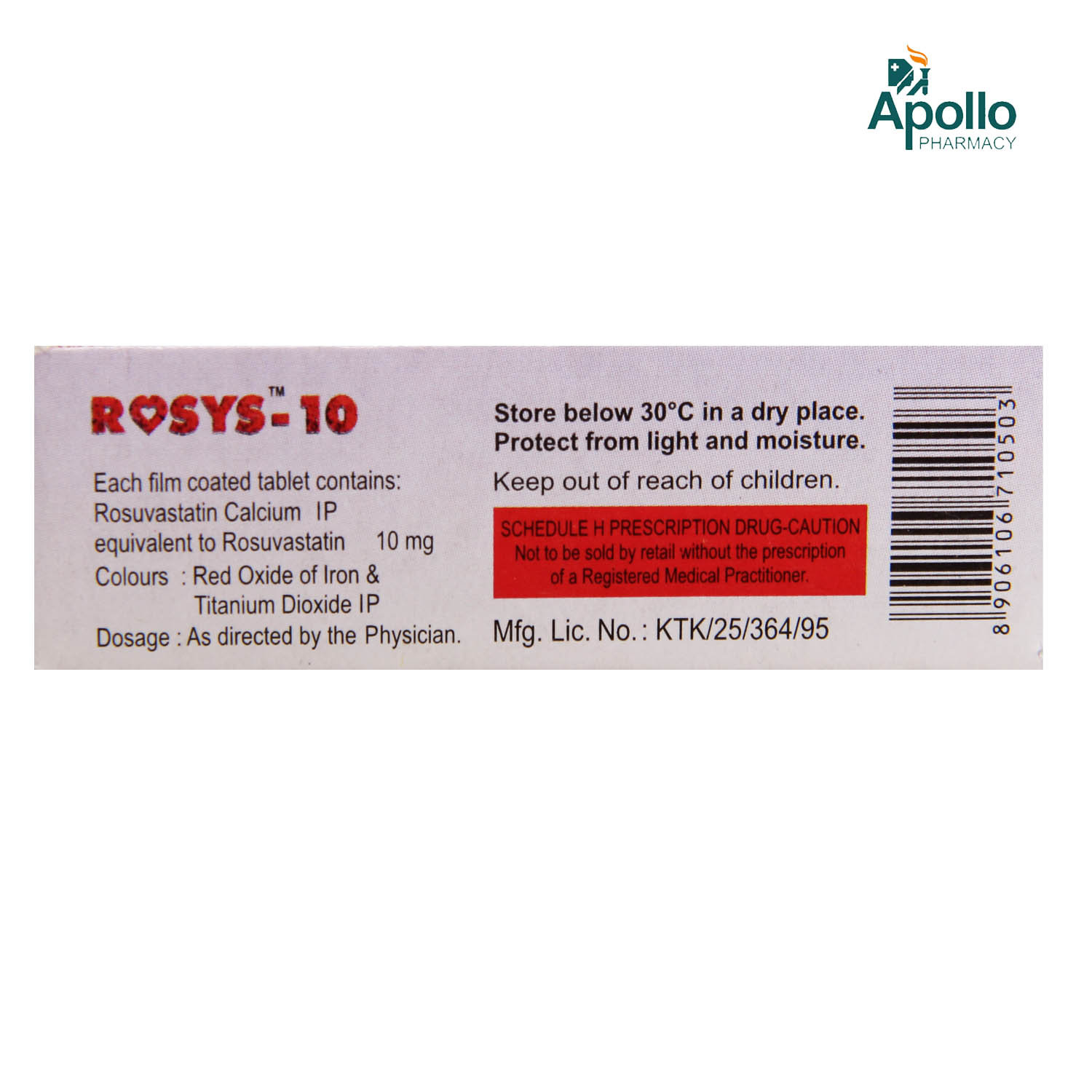 Rosys-10 Tablet 10's, Pack of 10 TABLETS Rosys-10 Tablet 10's, Pack of 10 TABLETS