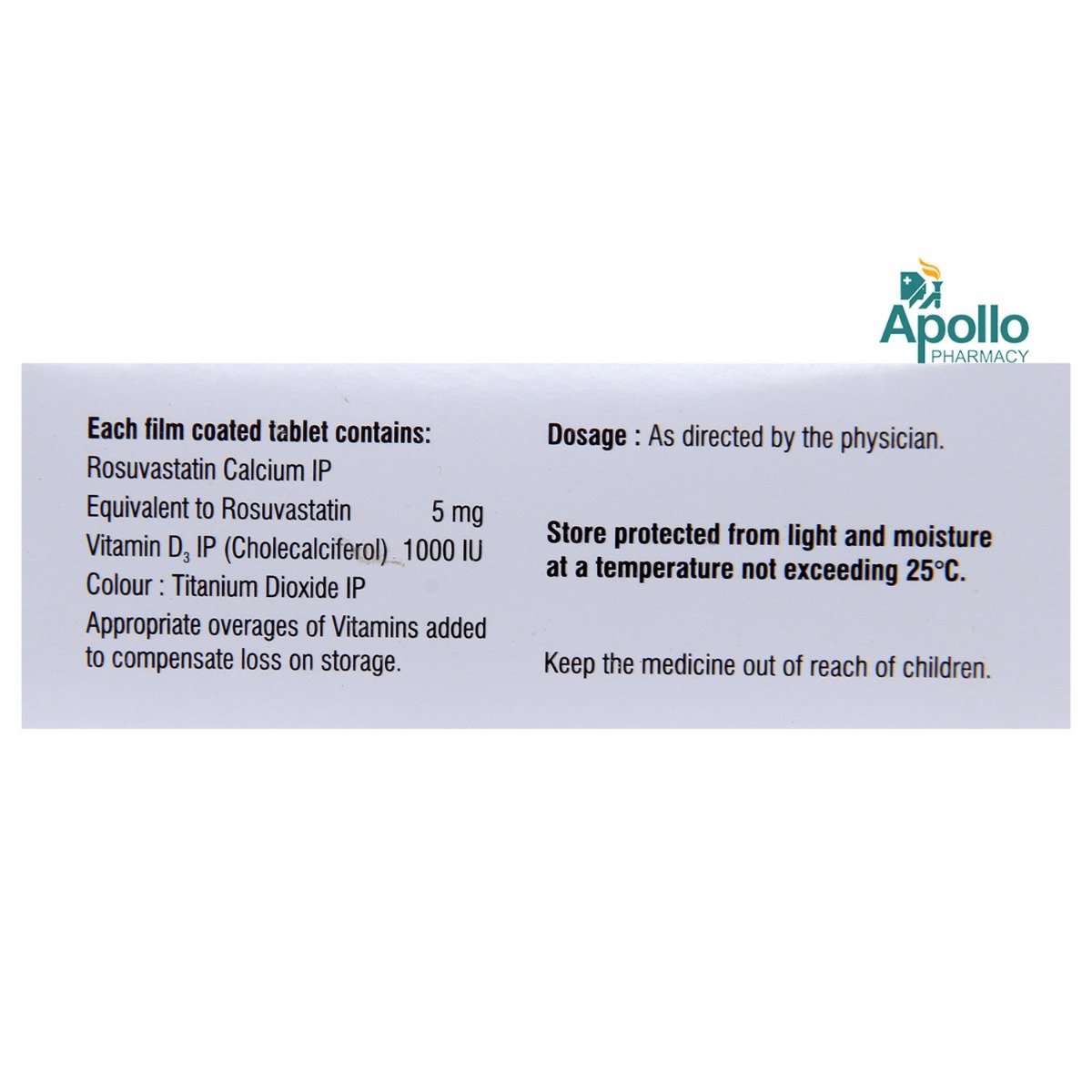 Rosave D 5 Tablet 10's, Pack of 10 TabletS Rosave D 5 Tablet 10's, Pack of 10 TabletS