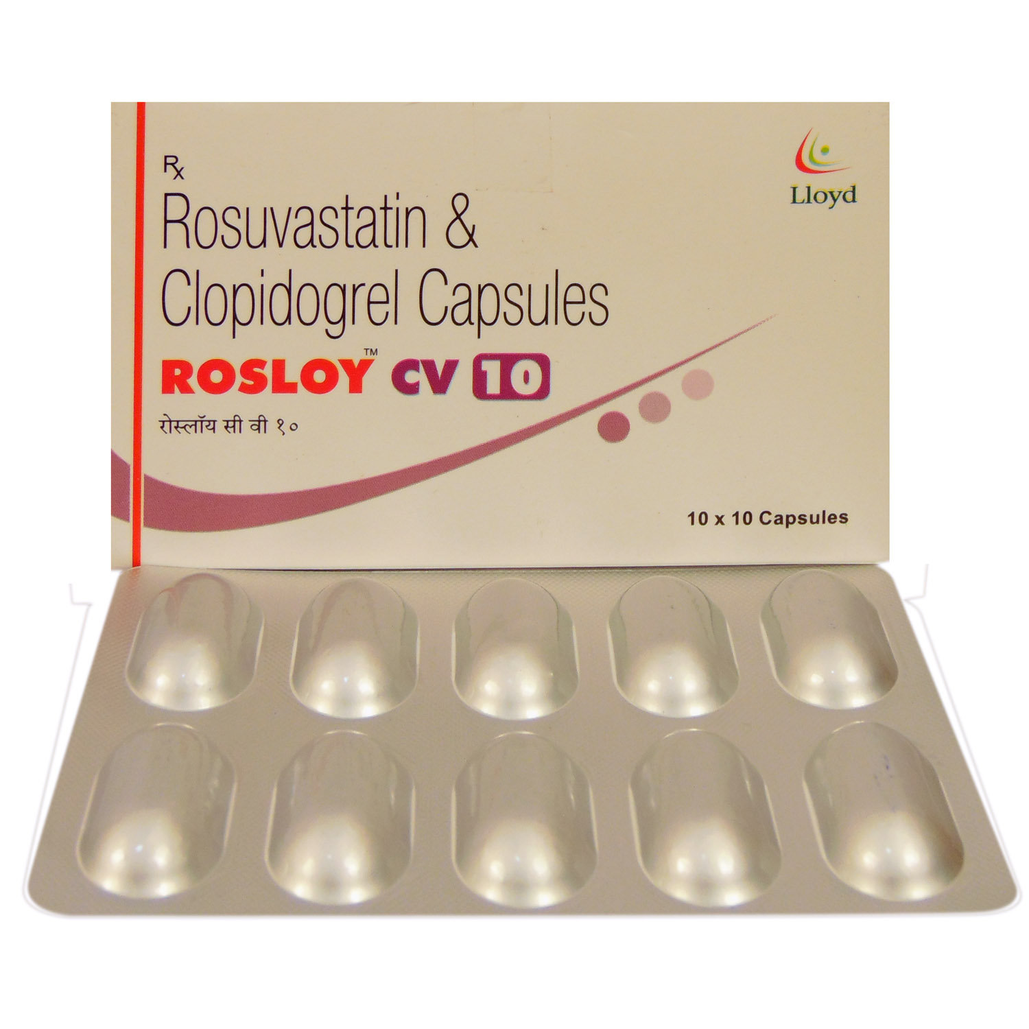 Rosloy CV 10 mg/75 mg Capsule 10's, Pack of 10 Rosloy CV 10 mg/75 mg Capsule 10's, Pack of 10