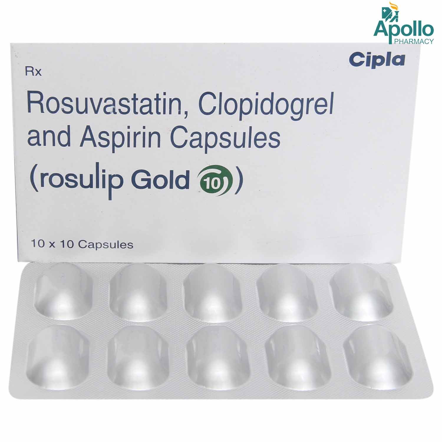 Rosulip Gold 10 Capsule 10's, Pack of 10 CAPSULES Rosulip Gold 10 Capsule 10's, Pack of 10 CAPSULES