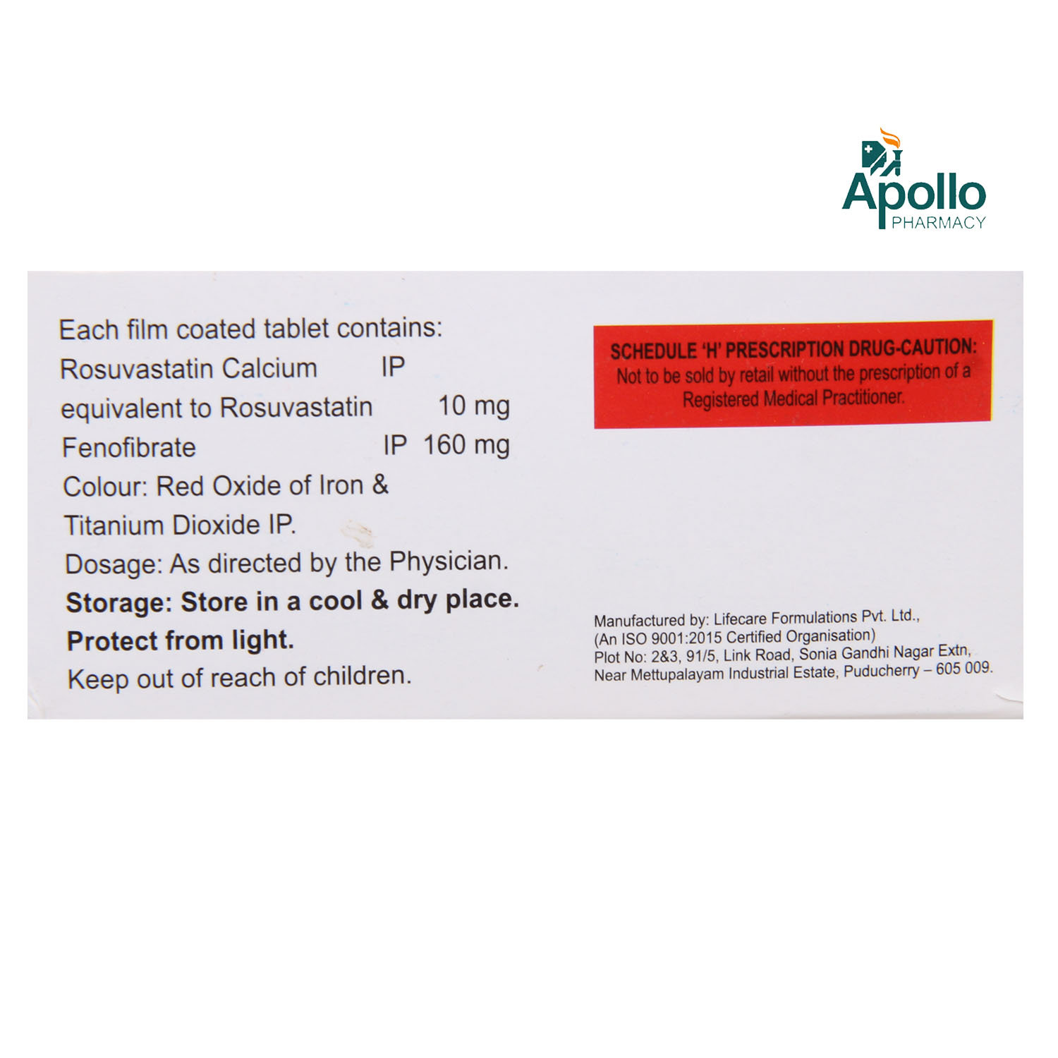 Rosumence-F 10/160mg Tablet 10's, Pack of 10 Rosumence-F 10/160mg Tablet 10's, Pack of 10