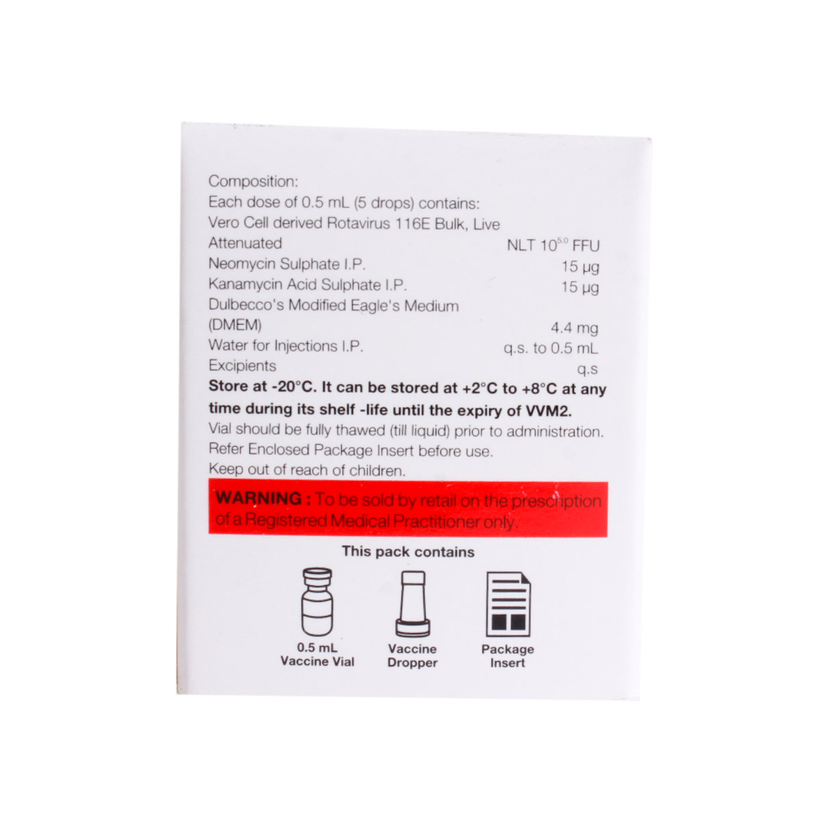 Rotasure Oral Vaccine 0.5 ml, Pack of 1 Rotasure Oral Vaccine 0.5 ml, Pack of 1