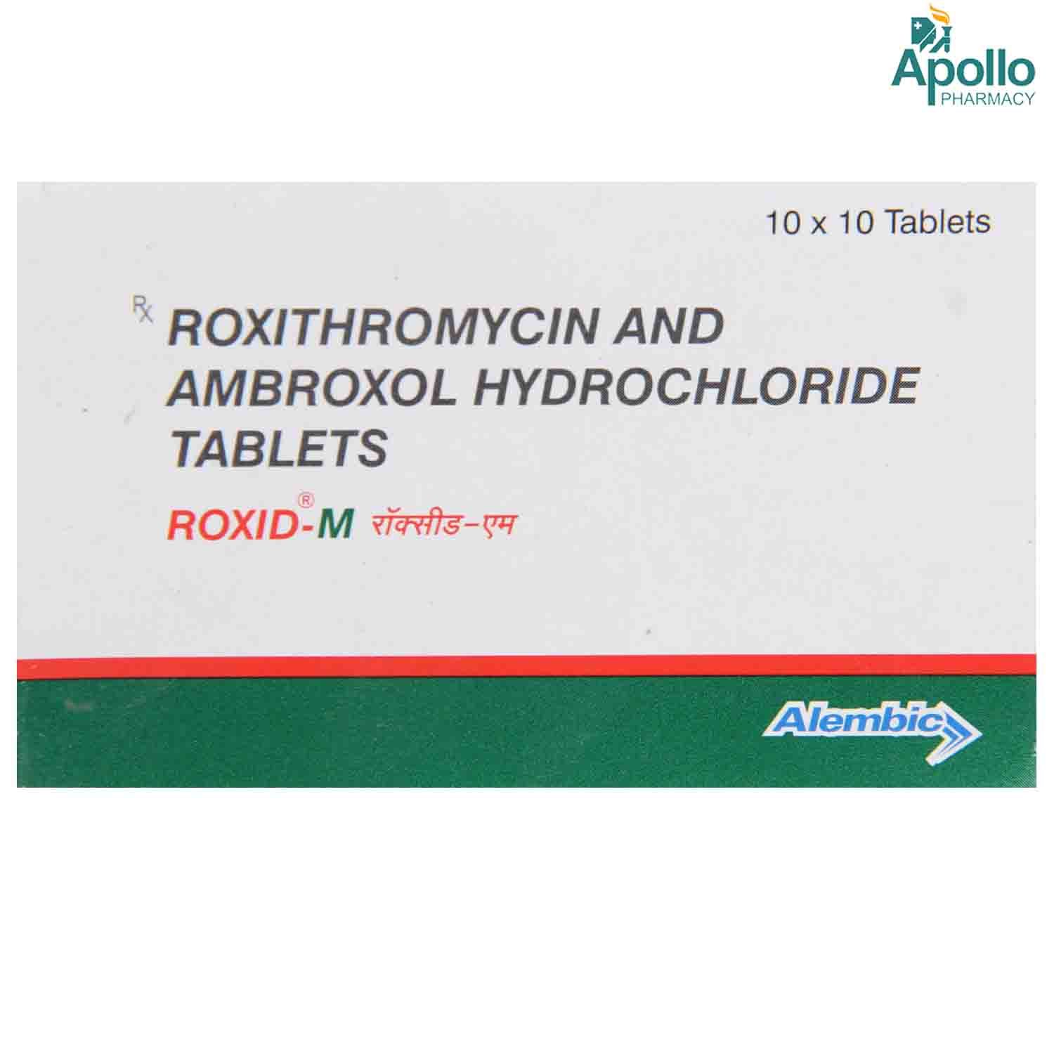 Buy Roxid M 150 Tablet 10's Online