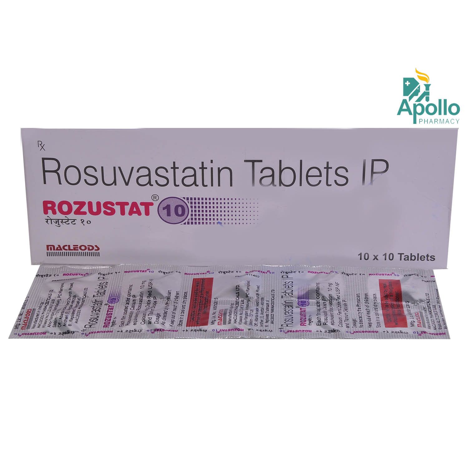 Rozustat 10 Tablet 10's, Pack of 10 TABLETS Rozustat 10 Tablet 10's, Pack of 10 TABLETS