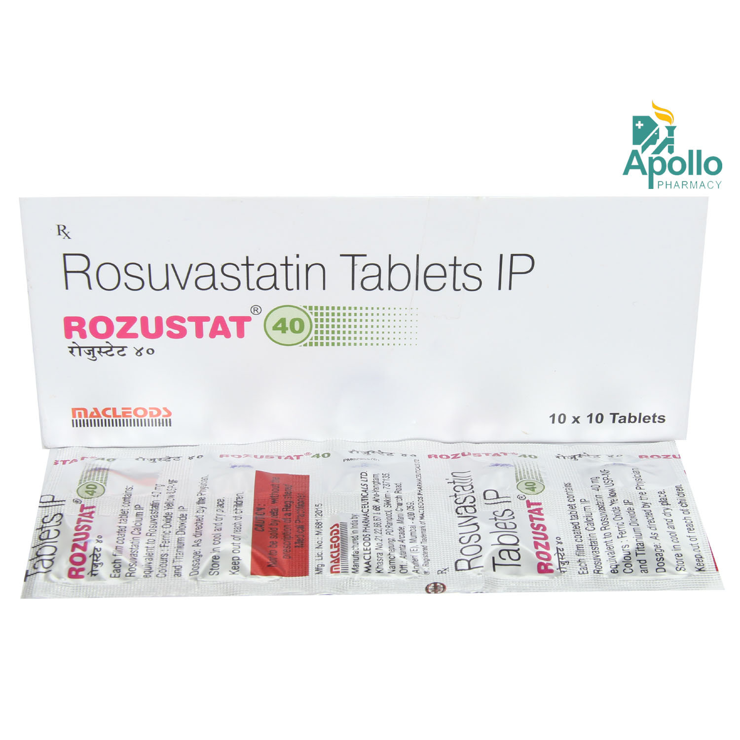 Rozustat 40 Tablet 10's, Pack of 10 TabletS Rozustat 40 Tablet 10's, Pack of 10 TabletS