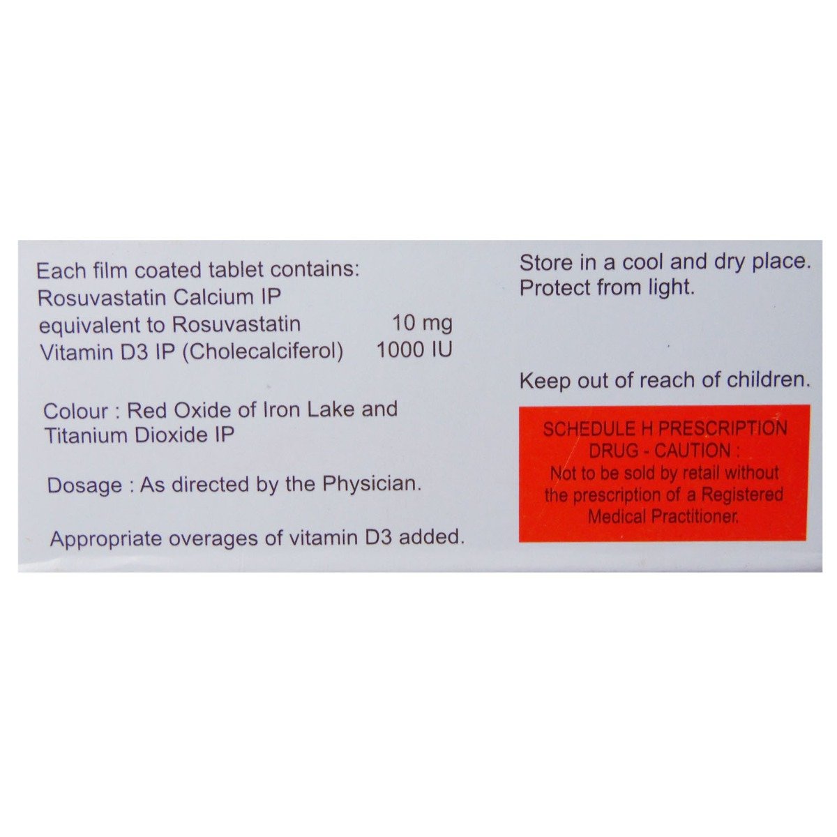 Rozustat D Tablet 10's, Pack of 10 TabletS Rozustat D Tablet 10's, Pack of 10 TabletS