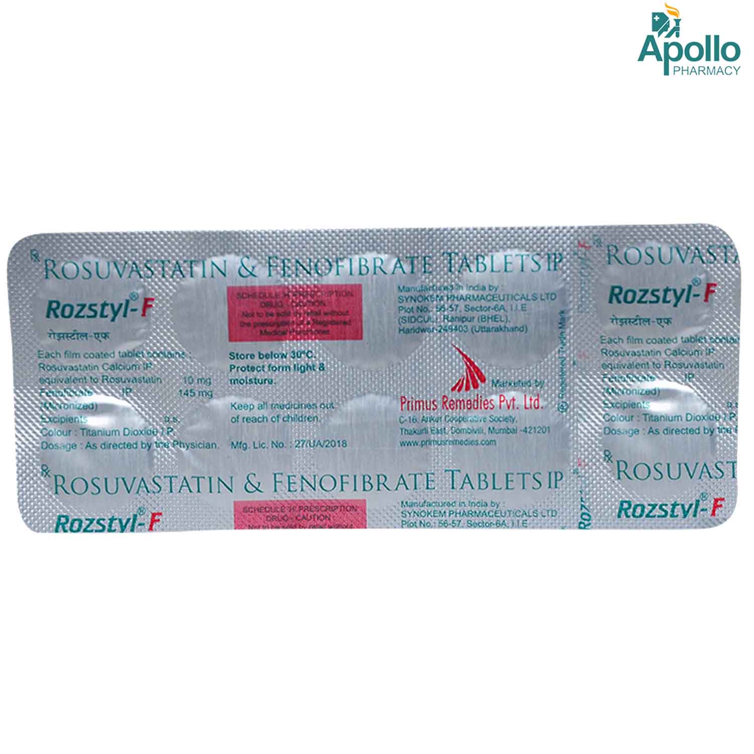 Rozstyl F Tablet 10's, Pack of 10 Rozstyl F Tablet 10's, Pack of 10