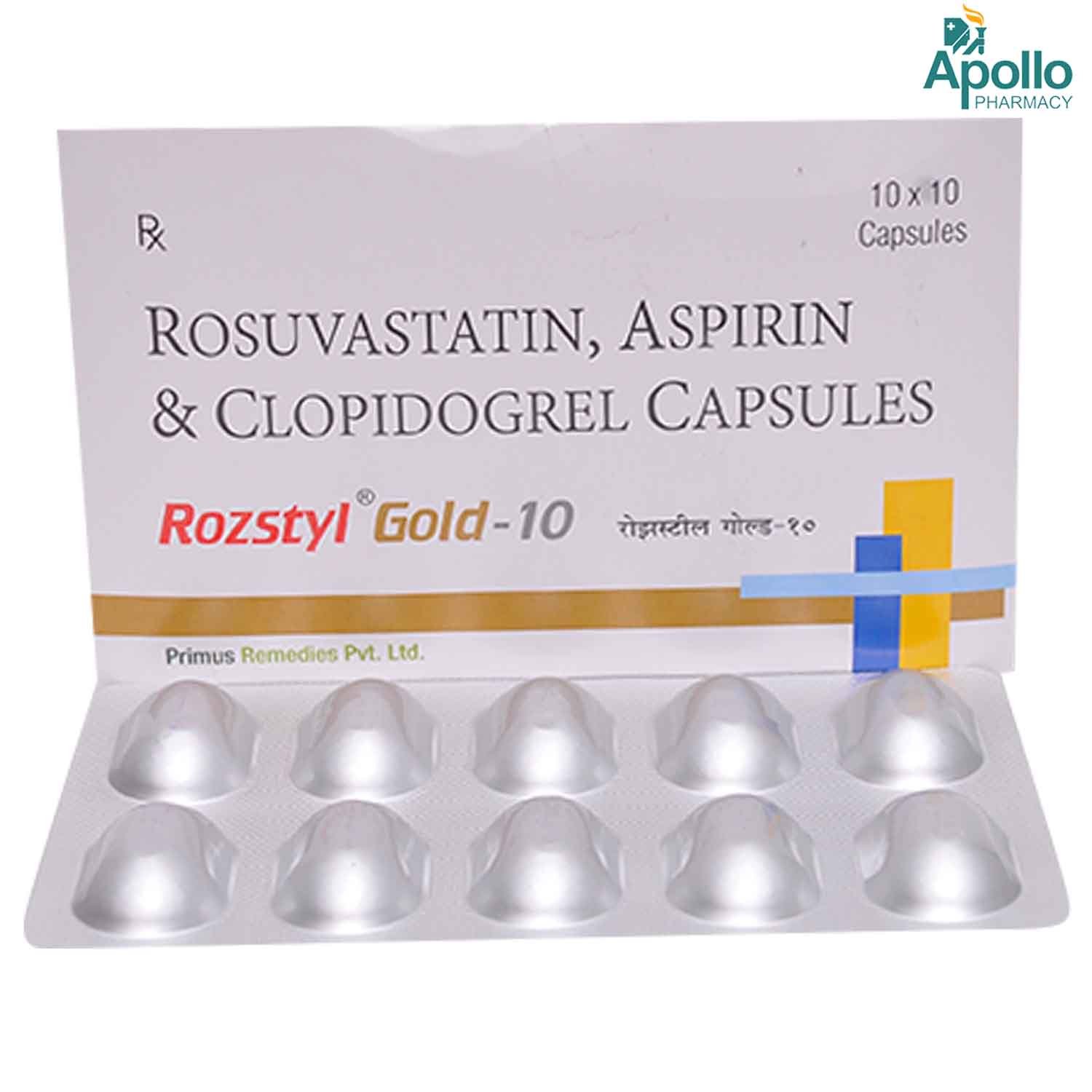 Rozstyl Gold-10 Capsule 10's, Pack of 10 CapsuleS Rozstyl Gold-10 Capsule 10's, Pack of 10 CapsuleS