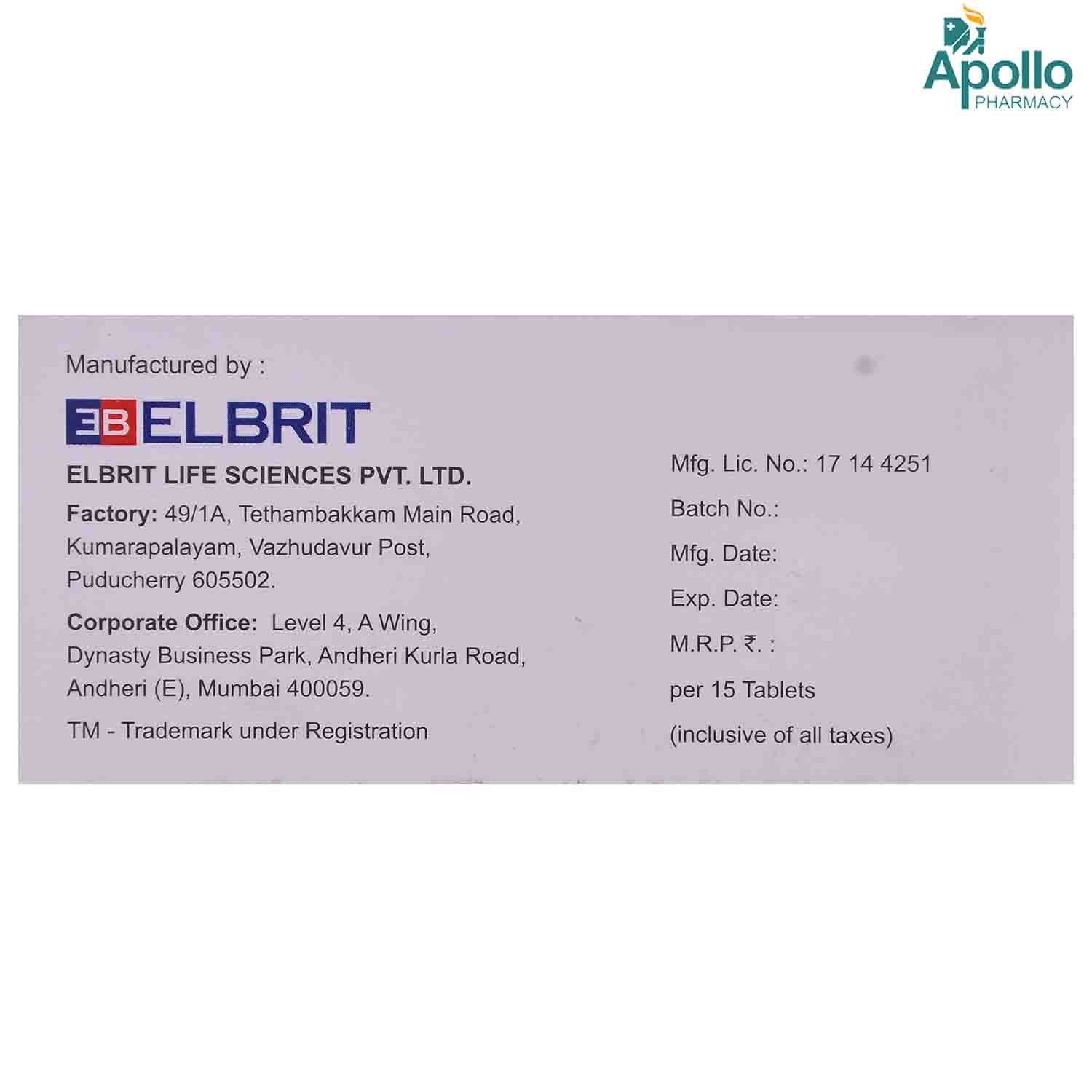 Rozula 20 mg Tablet 15's, Pack of 15 TabletS Rozula 20 mg Tablet 15's, Pack of 15 TabletS