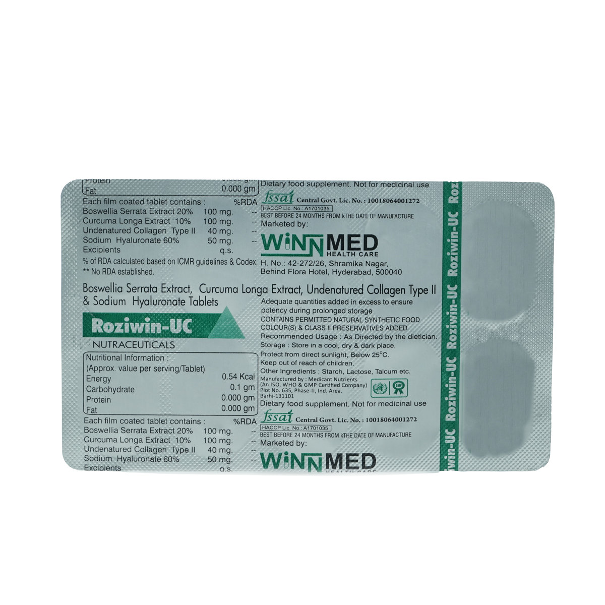 Roziwin-UC Tablet 10's, Pack of 10 Roziwin-UC Tablet 10's, Pack of 10