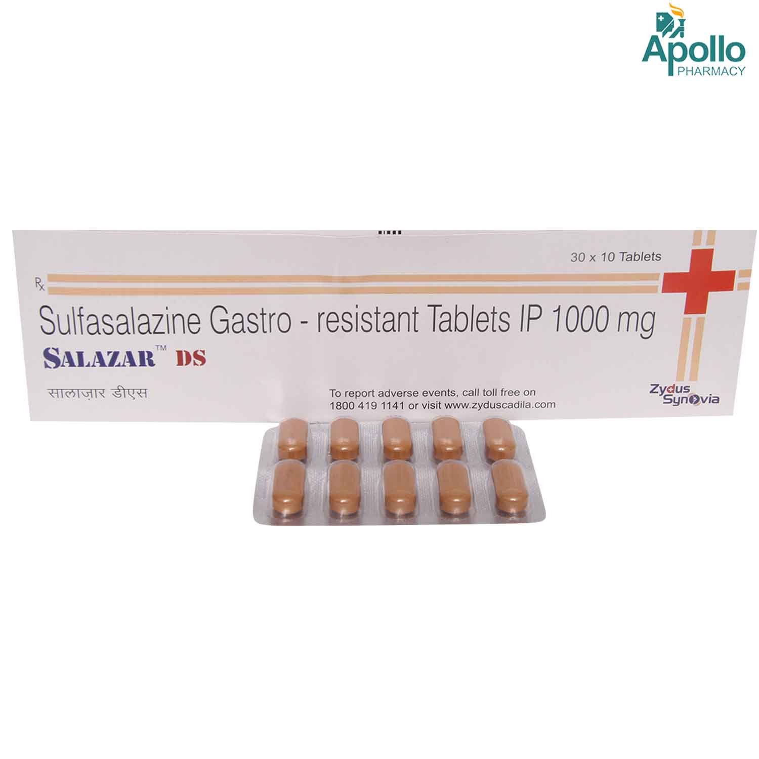 Salazar DS Tablet 10's, Pack of 10 TABLETS Salazar DS Tablet 10's, Pack of 10 TABLETS