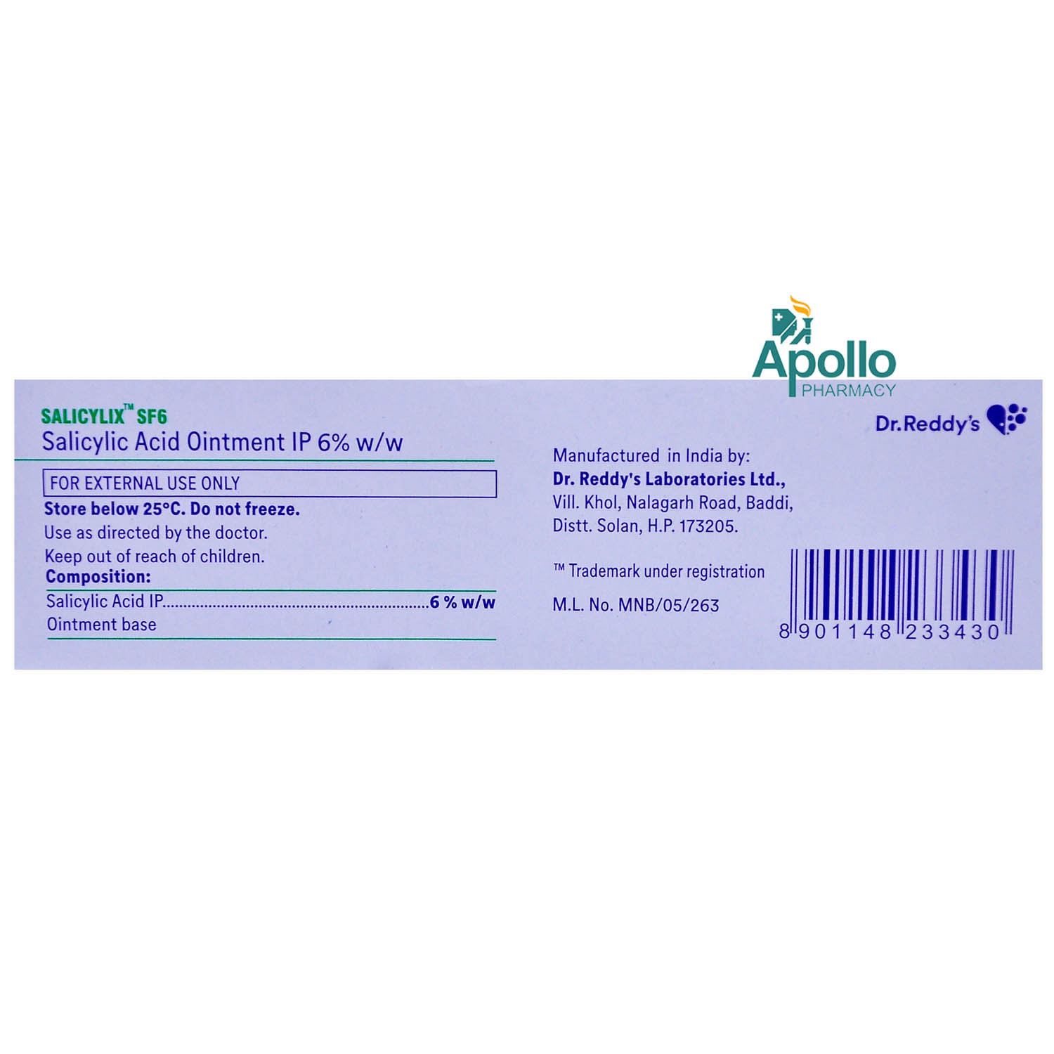 Salicylix SF 6% Ointment 50 gm, Pack of 1 OINTMENT Salicylix SF 6% Ointment 50 gm, Pack of 1 OINTMENT