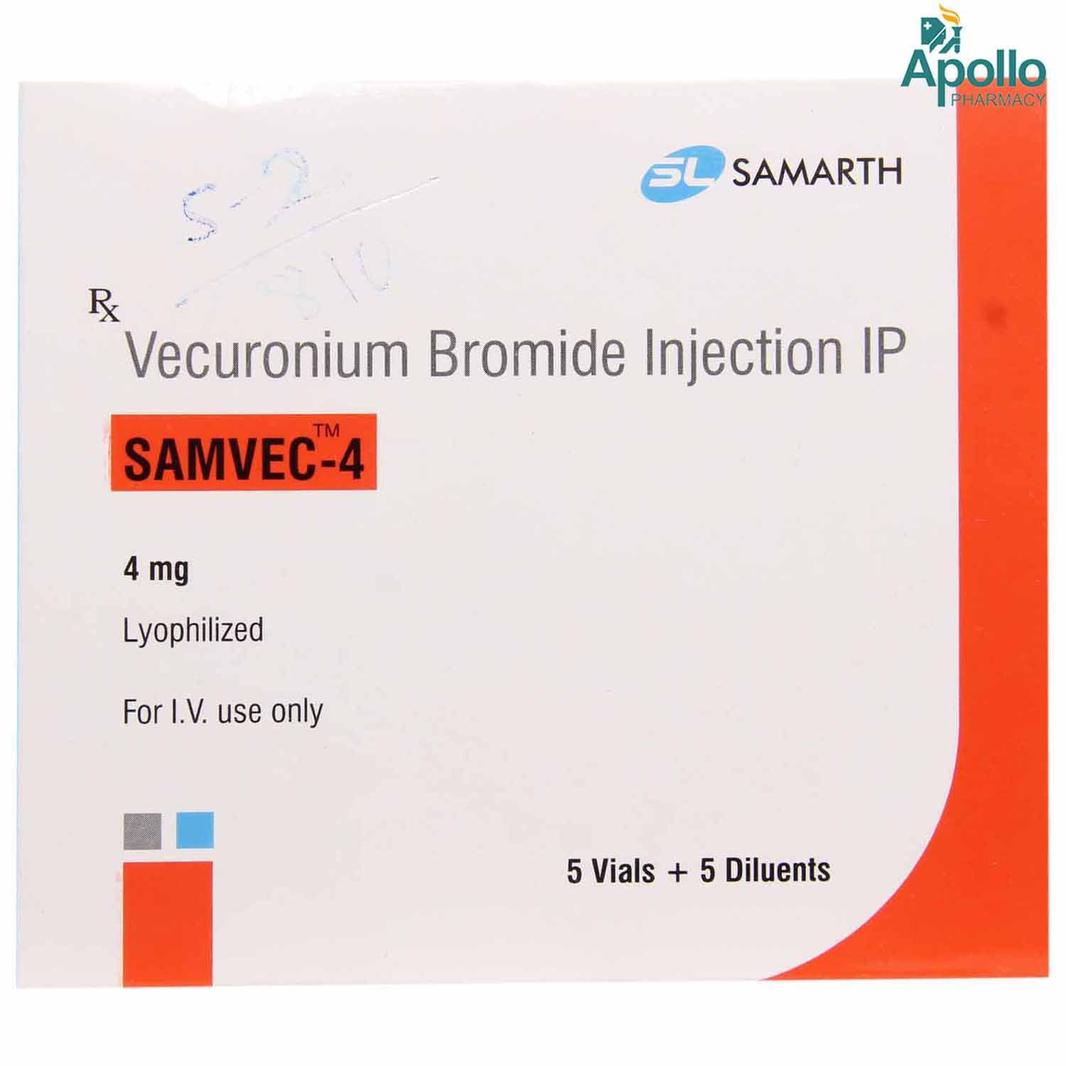 Buy Samvec -4mg  Injection Online